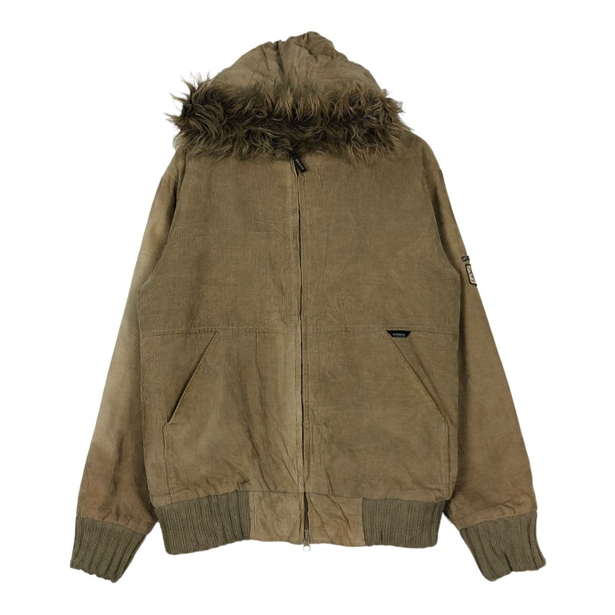 Billabong 🔥VINTAGE BIKER BOMBER JACKET BILLABONG MINK FUR HOODIE Size US M / EU 48-50 / 2 - 3 Thumbnail