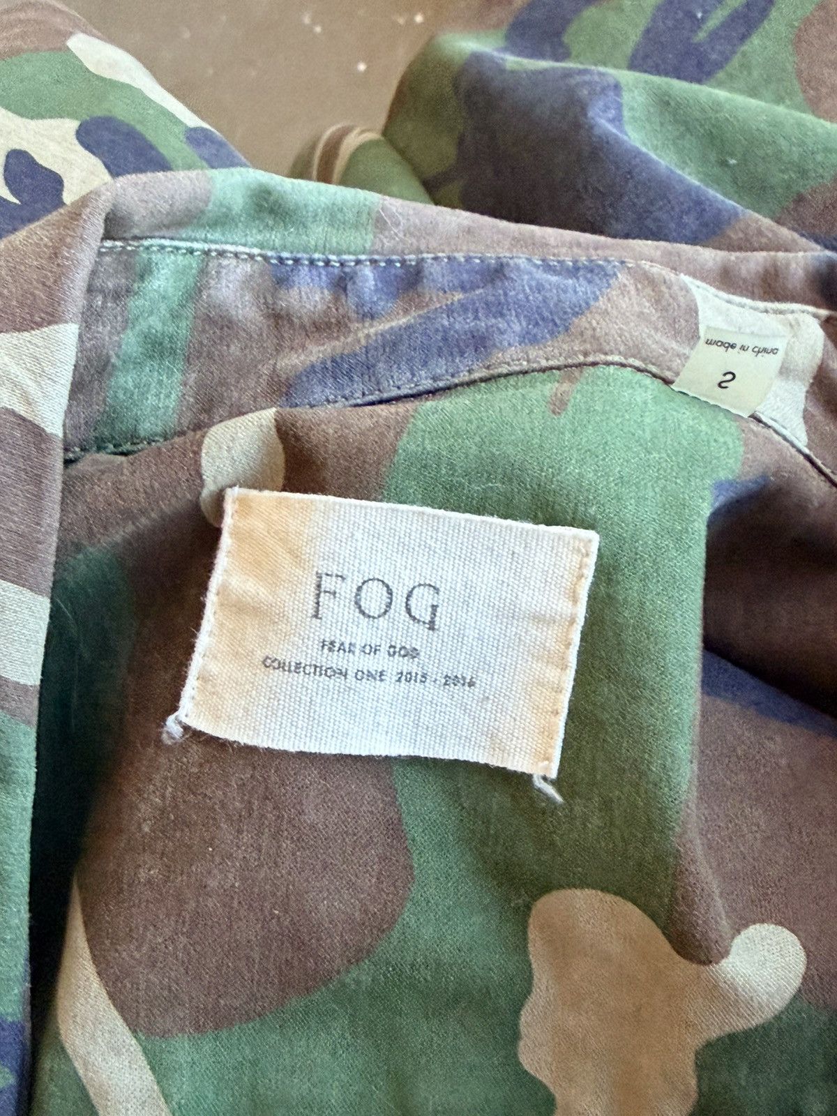 FOG Fog Camo Button Up Size US S / EU 44-46 / 1 - 3 Thumbnail