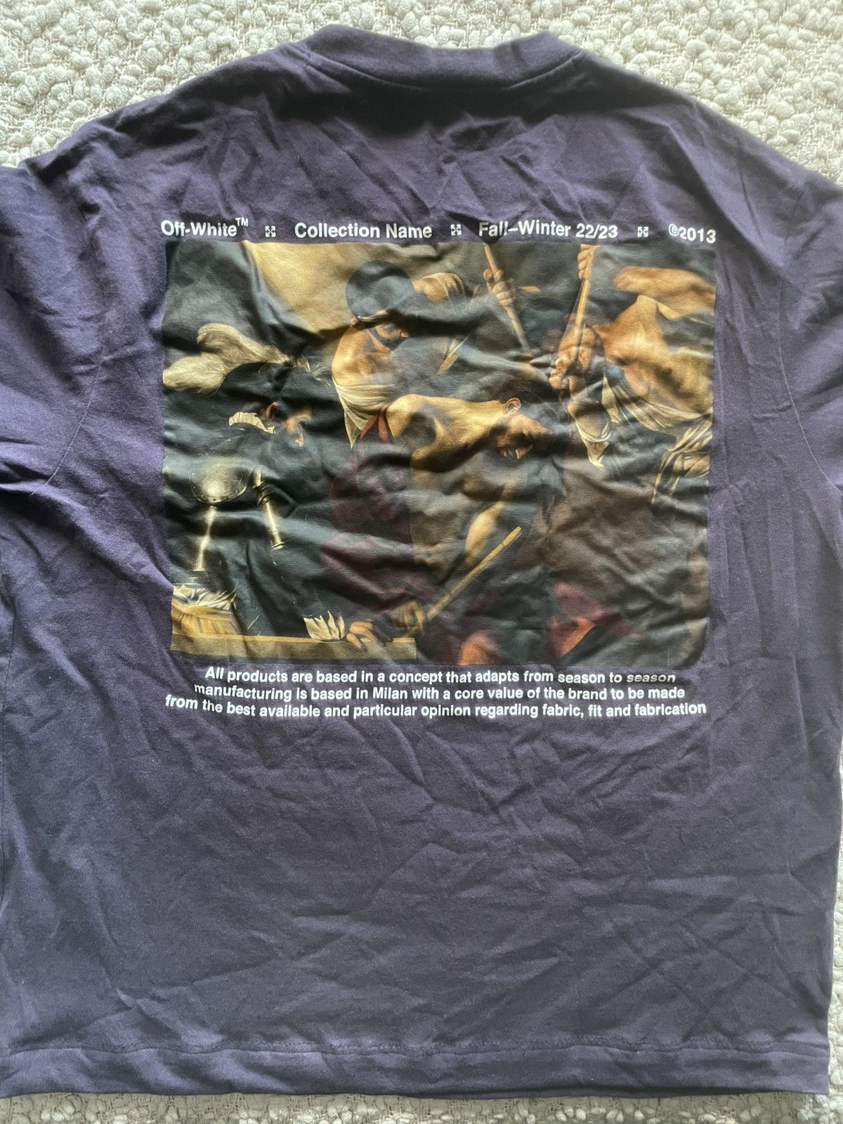 Off-White Caravaggio T-Shirt Size US S / EU 44-46 / 1 - 1 Thumbnail