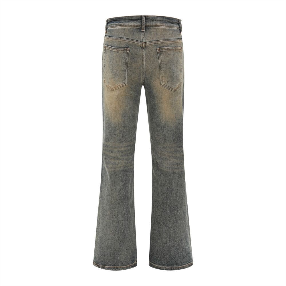 Japanese Brand High street vintage washed distressed flared jeans y2k Size US 32 / EU 48 - 2 Thumbnail