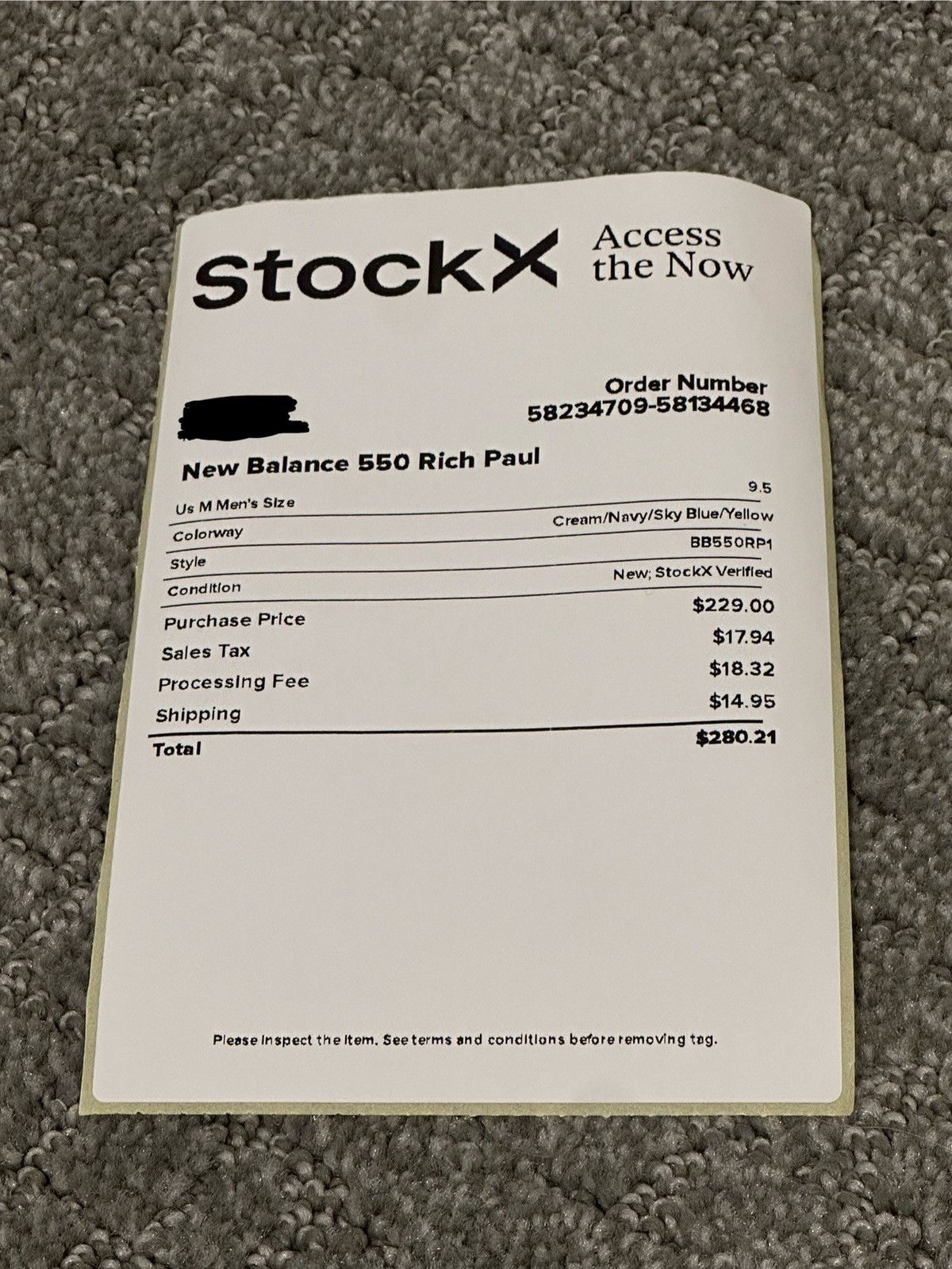 New Balance New Balance 550 X Rich Paul Size US 9.5 / EU 42-43 - 4 Thumbnail