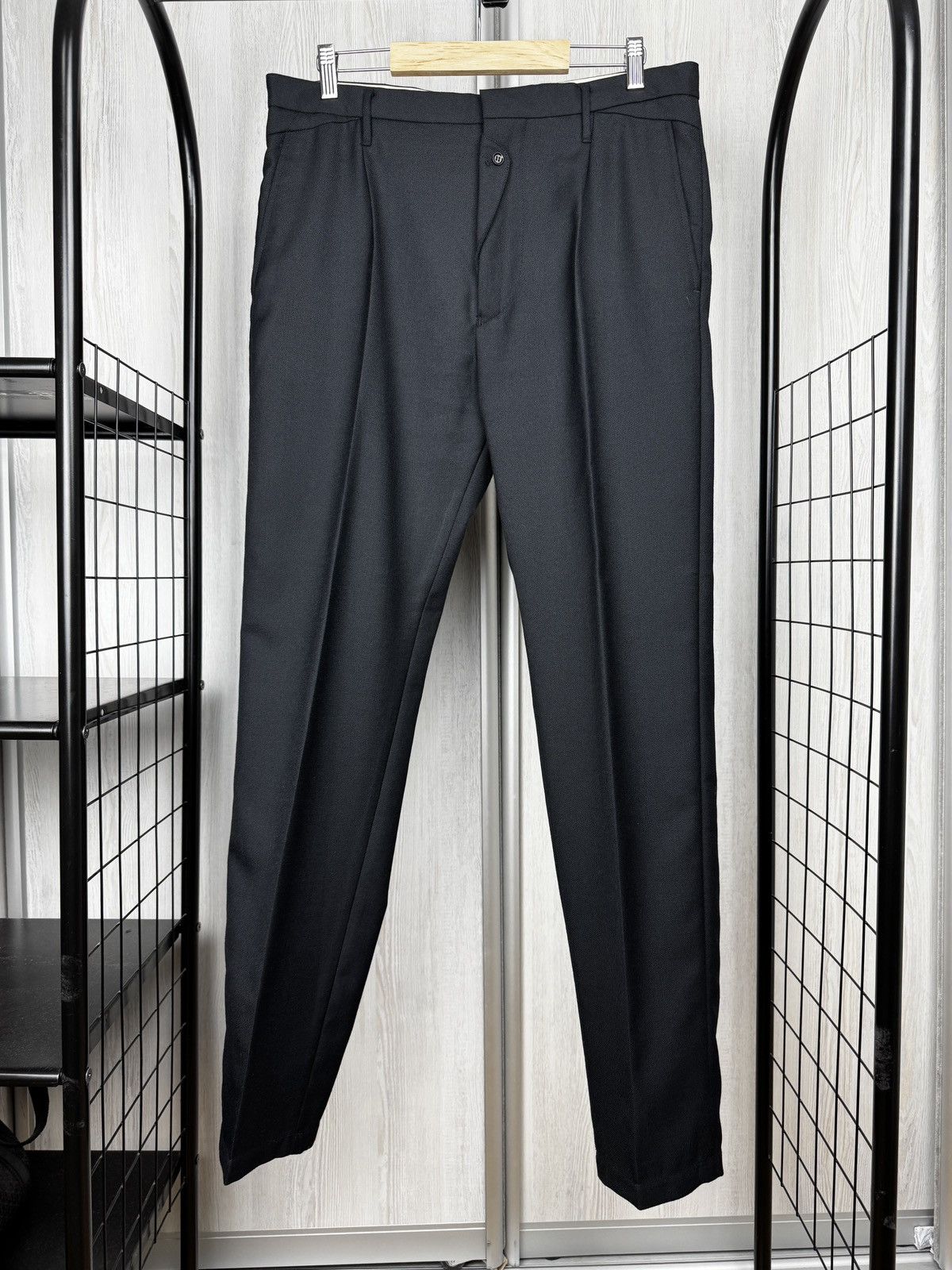 Diesel Diesel Black Wool blend classic unformal casual pants Size US 31 - 2 Thumbnail