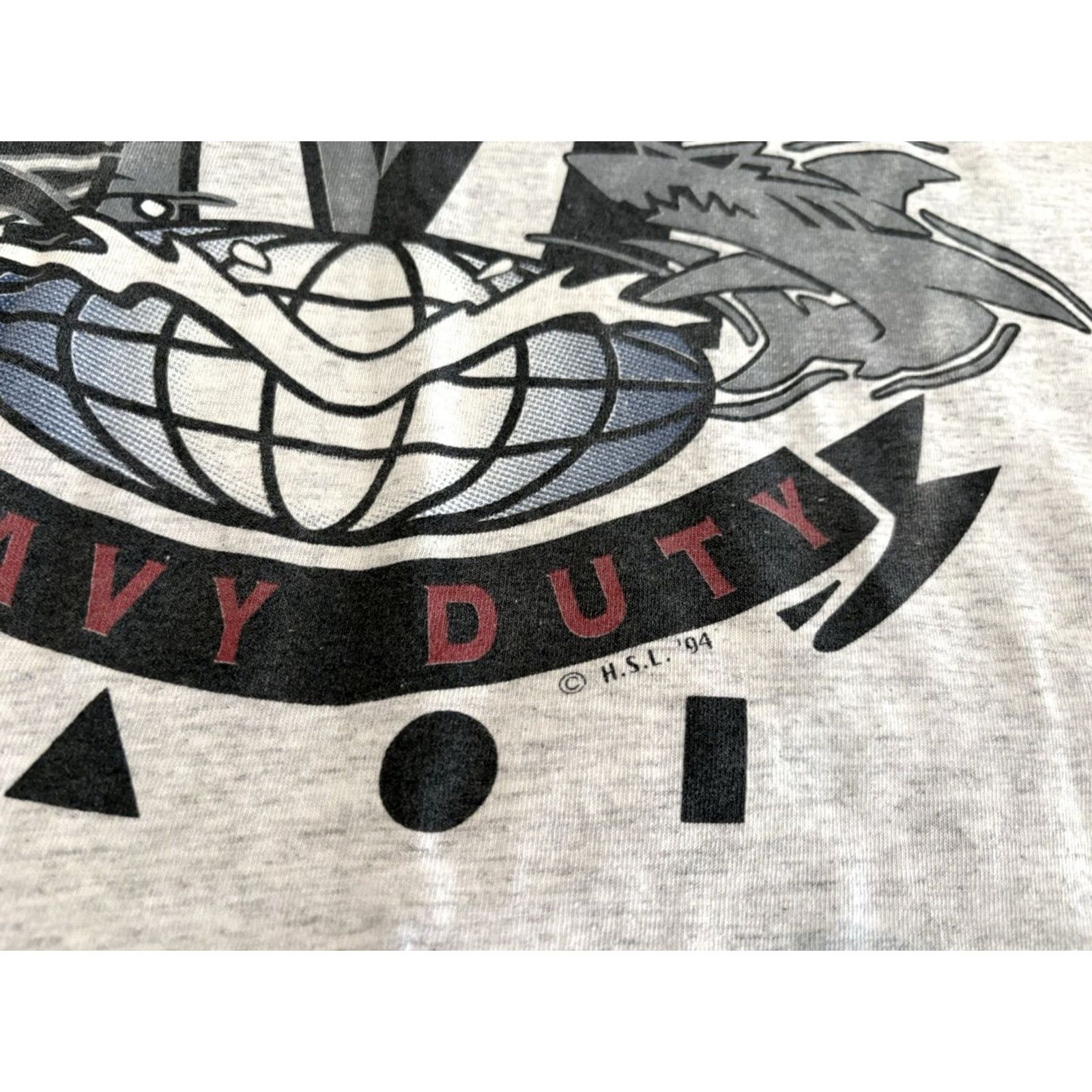 Vintage VINTAGE Maui & Sons Heavy Duty Shark Tee Shirt Gray Made in USA Large Shirt Mens 1994 Shark Tee Shirt, Gray, L Size US L / EU 52-54 / 3 - 2 Thumbnail