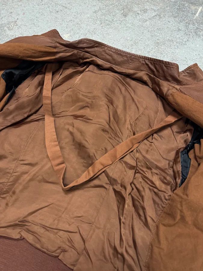 Rick Owens FW2008 Rick Owens Bordeaux Asymmetrical Leather Jacket Size US L / EU 52-54 / 3 - 7 Thumbnail