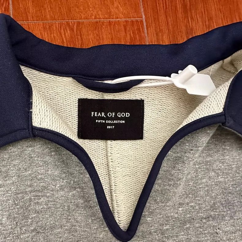 Fear of God Fear of God Navy blue silk collar T-shirt Size US M / EU 48-50 / 2 - 2 Thumbnail