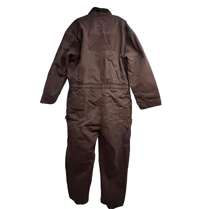 Vintage Vintage Oil Field Brown Mechanic Zip Up Coveralls Work Wear