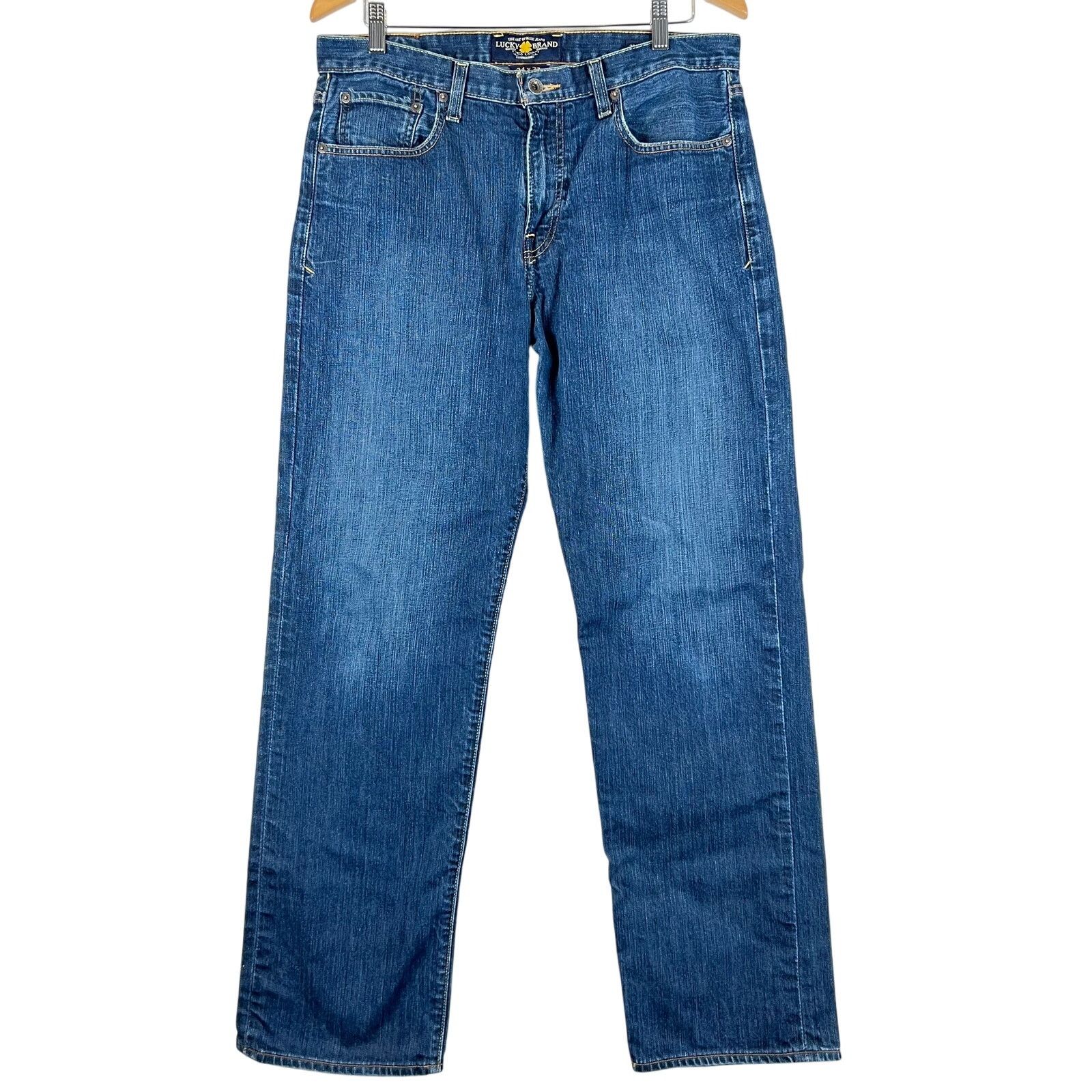 Lucky Brand Lucky Brand jeans mens 34x32 329 Classic Straight Blue Denim Size US 34 / EU 50 - 1 Thumbnail