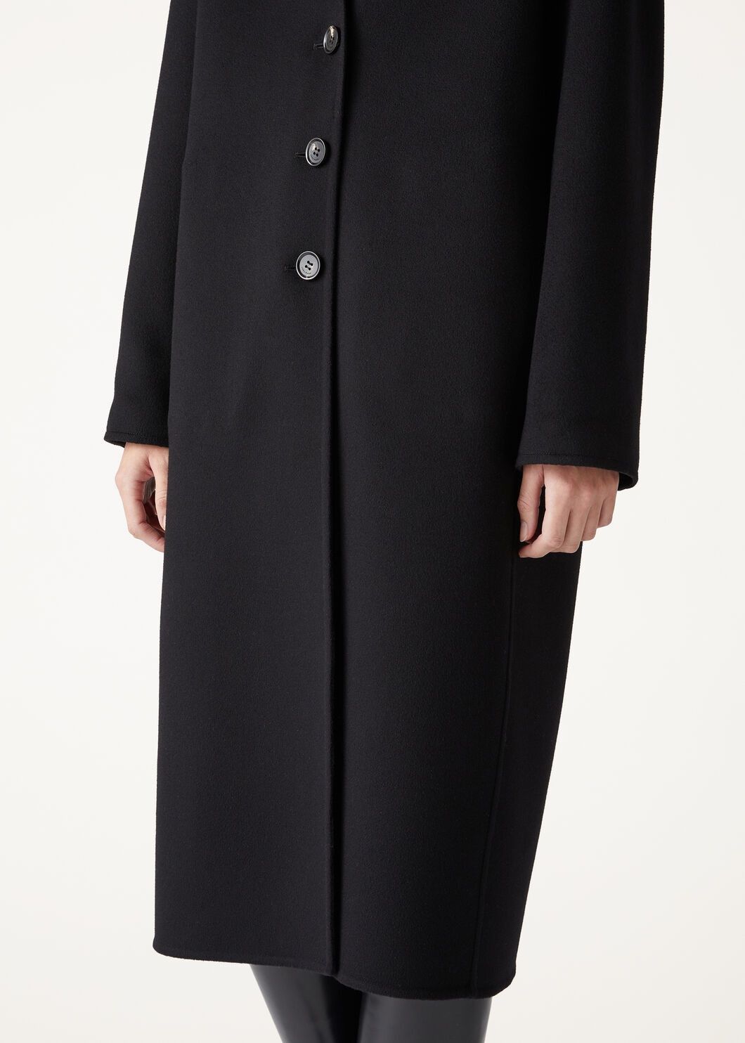 Loro Piana o1w1db10825 FAO5192 Brady Coat in Black Size M / US 6-8 / IT 42-44 - 3 Thumbnail