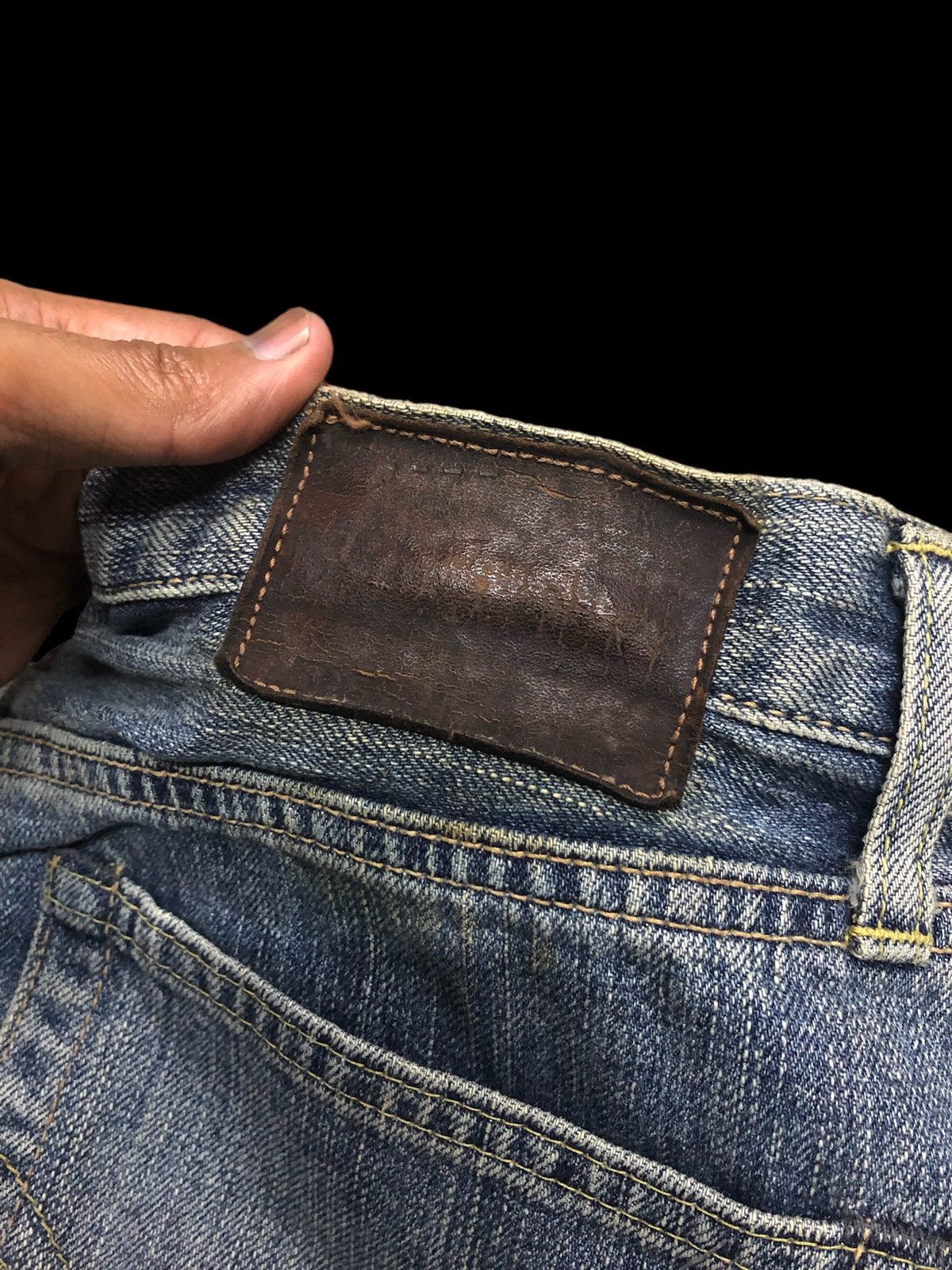 Edwin × Vintage EDWIN VINTAGE SELVEDGE DISTRESSED DENIM Size US 32 / EU 48 - 9 Thumbnail