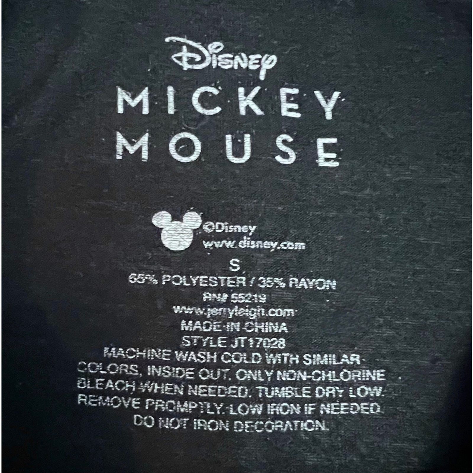 Disney Disney Mickey Mouse See No Evil Black T-Shirt Woman’s Small Size S / US 4 / IT 40 - 6 Thumbnail