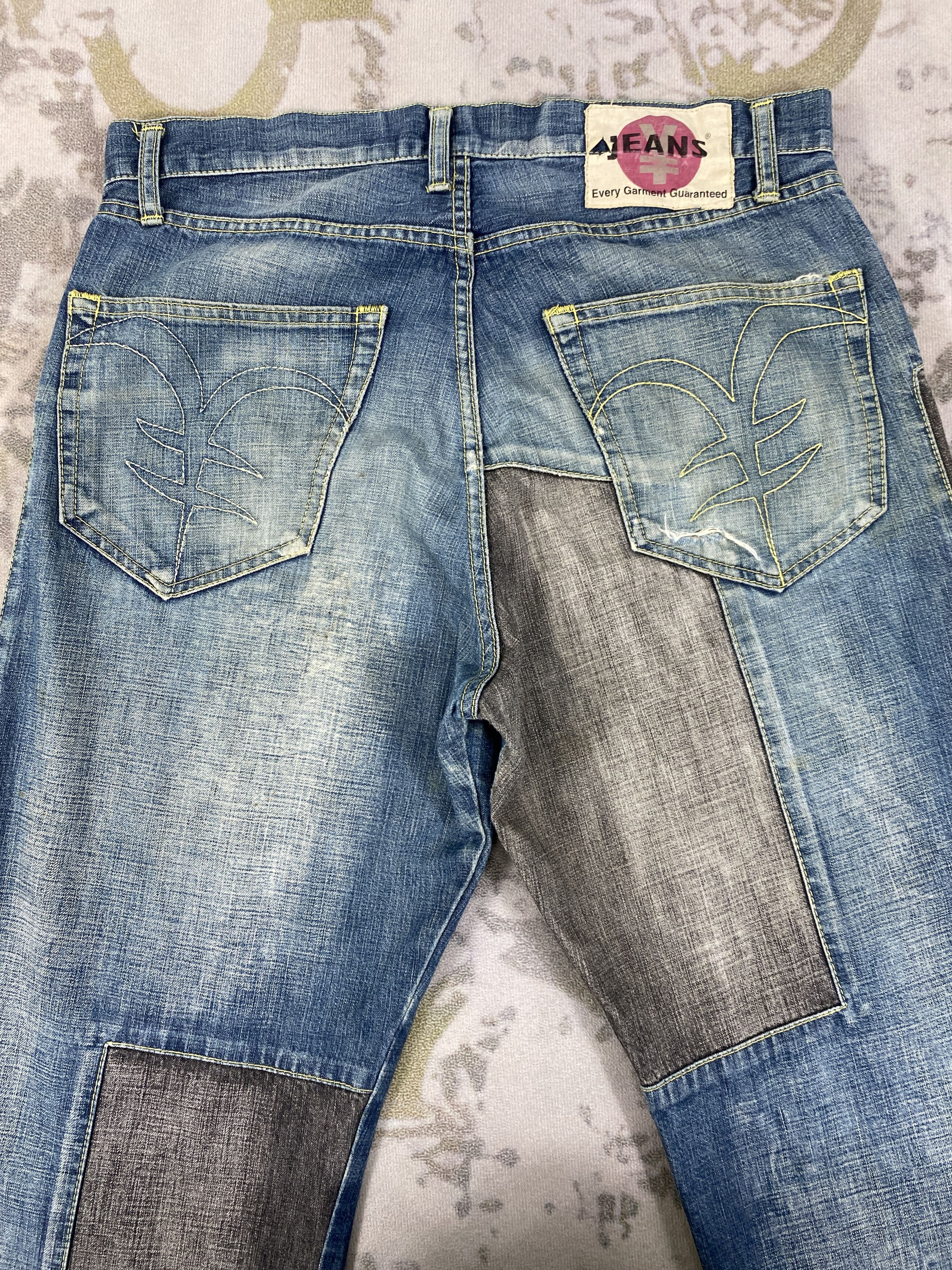 Hysteric Glamour Vintage Yen Jeans Patchwork Baggy 34x30.5 Denim- JN3576 Size US 34 / EU 50 - 4 Thumbnail