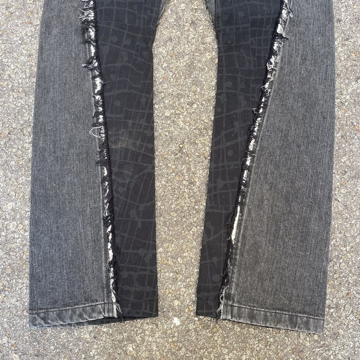 If Six Was Nine × Japanese Brand Kyoto Temas Collective Works Jeans Punk Style Denim Grunge Size US 27 - 2 Thumbnail