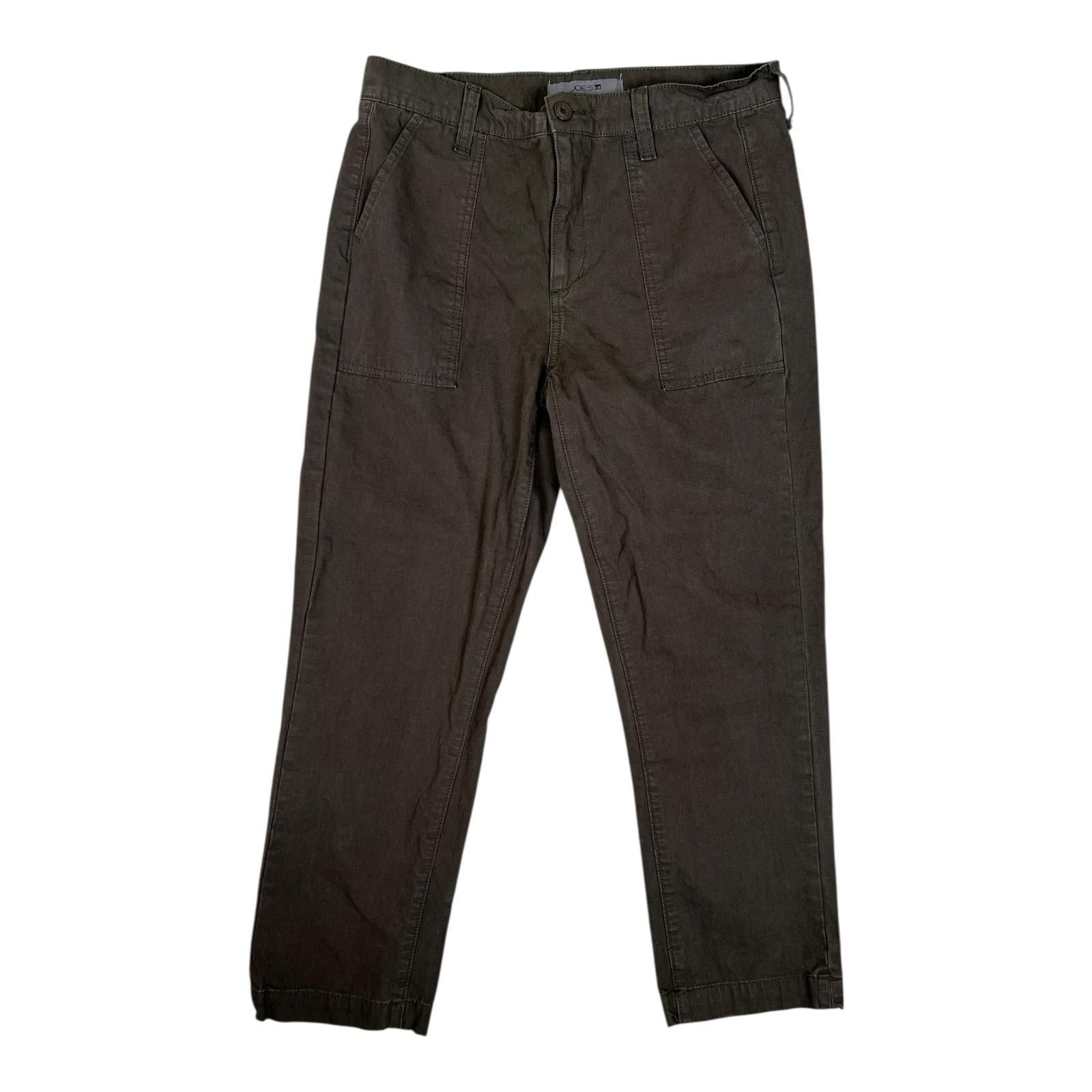 Joe's Joe's Pants Women's 28 Green Twill Chino Straight Leg Casual Size 28" / US 6 / IT 42 - 1 Thumbnail