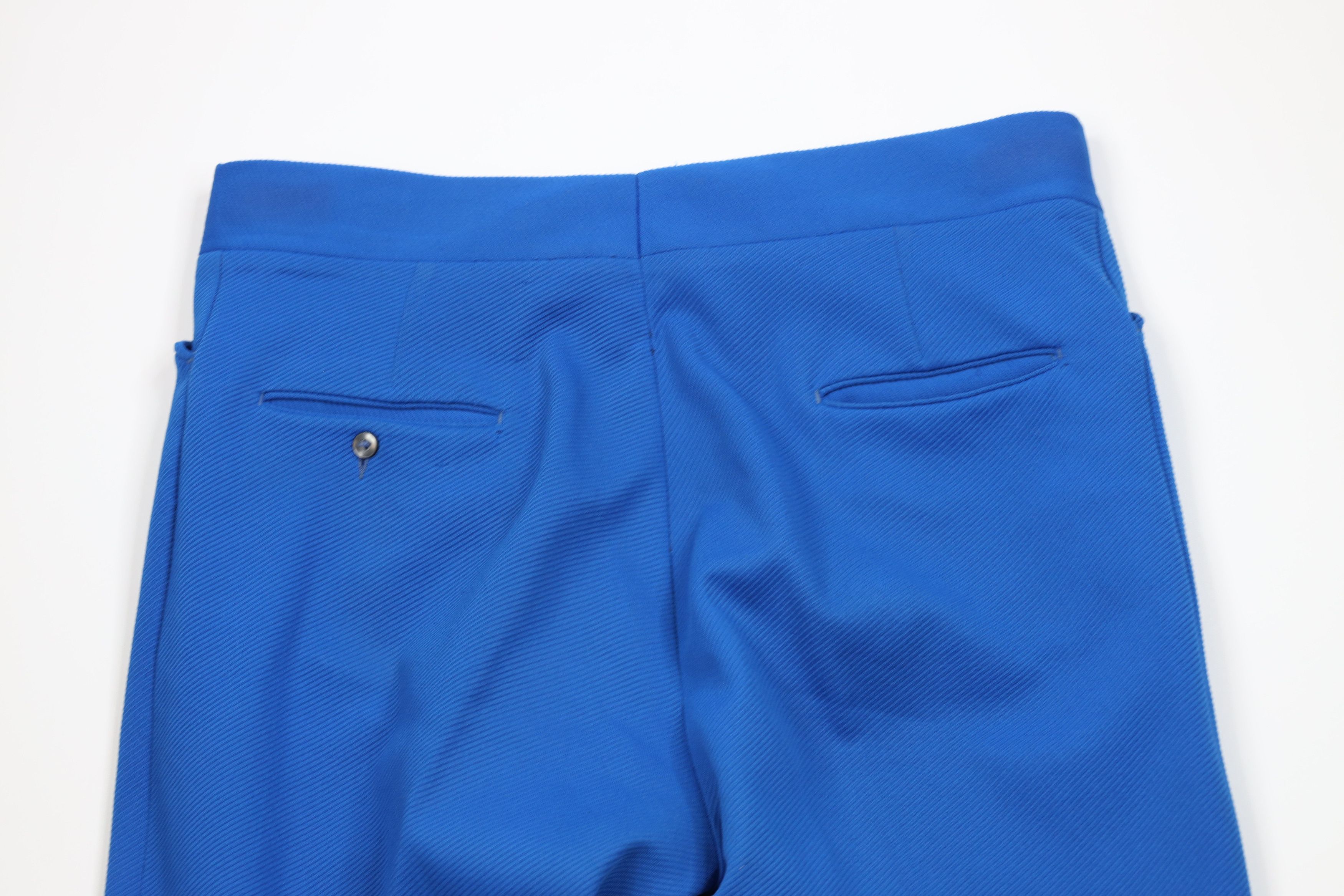 Vintage Vintage 70s Streetwear Wide Leg Chino Pants Royal Blue USA Size US 38 / EU 54 - 10 Thumbnail