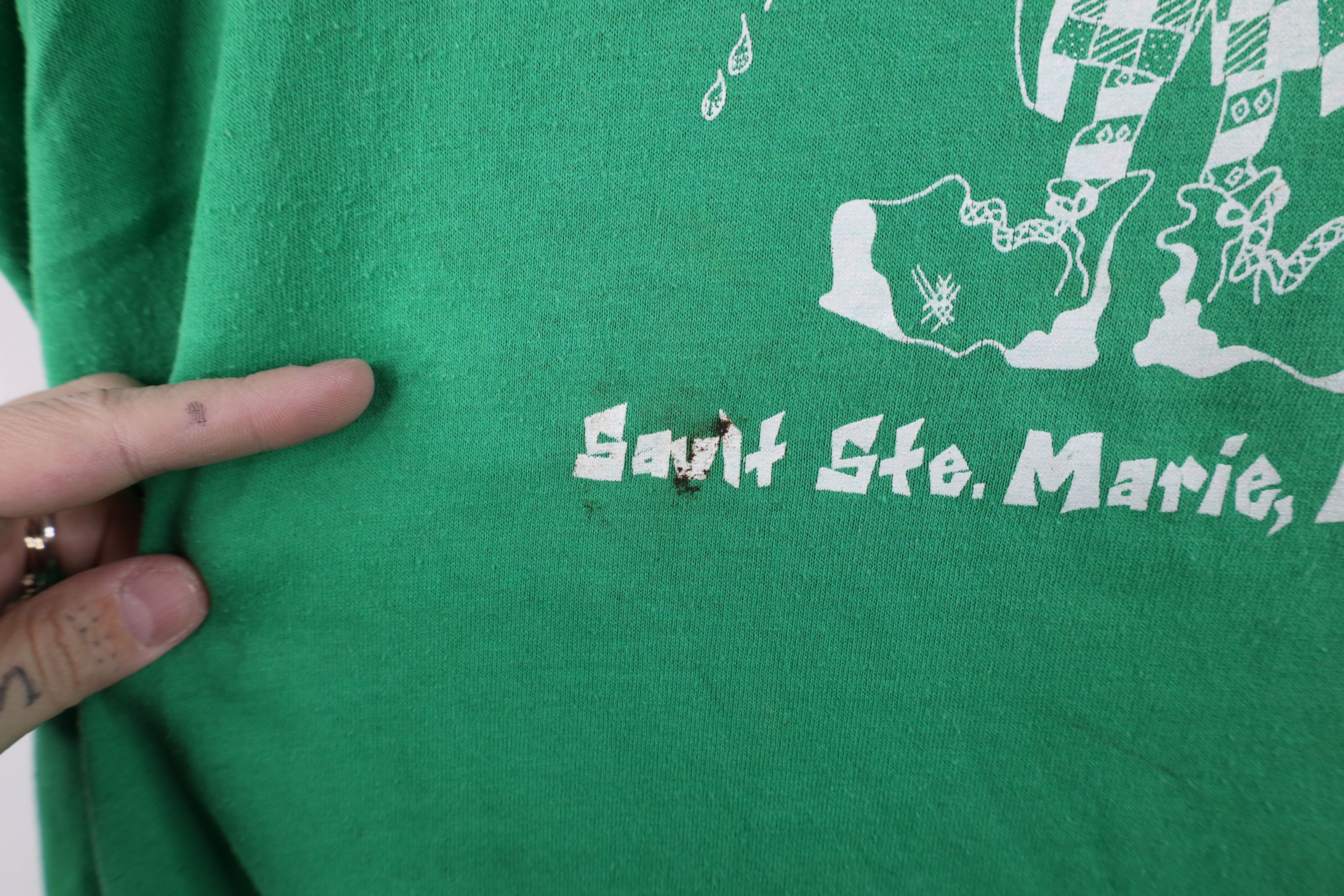Vintage Vintage 80s 90s Antlers Bar Sault Set Marie Michigan T-Shirt Size US XXL / EU 58 / 5 - 6 Thumbnail