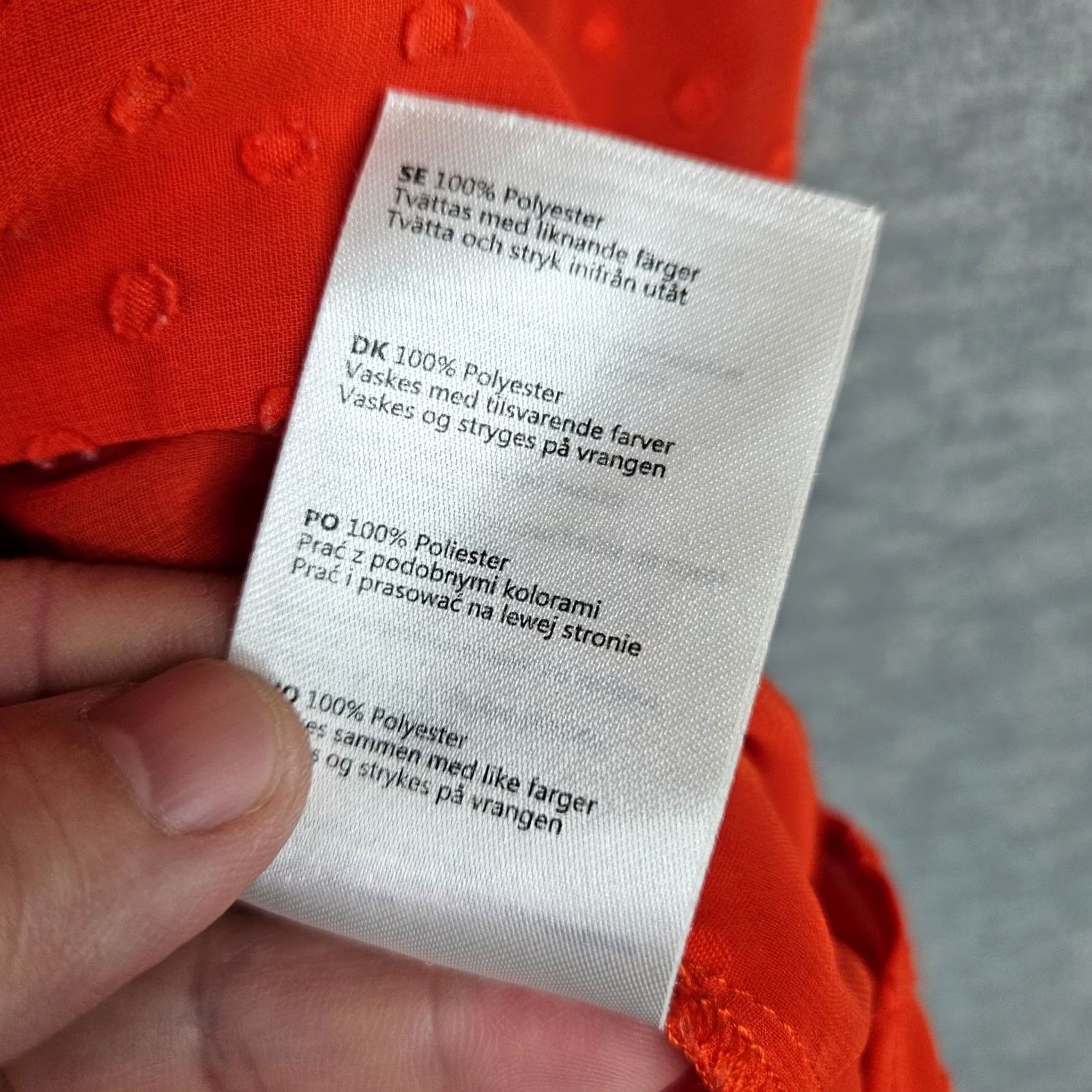 Salomon Another Label Blouse Shirt S Regular Orange Solid Short Sleeve Button Front Boho Top Womens Size S / US 4 / IT 40 - 7 Thumbnail