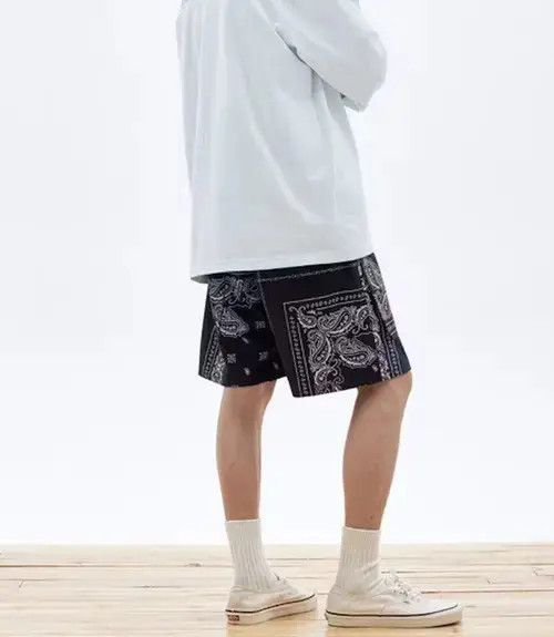 Jean × Other 20SS Indigo Union Japan Blue Two Layered Bandana Shorts Size US 32 / EU 48 - 4 Thumbnail