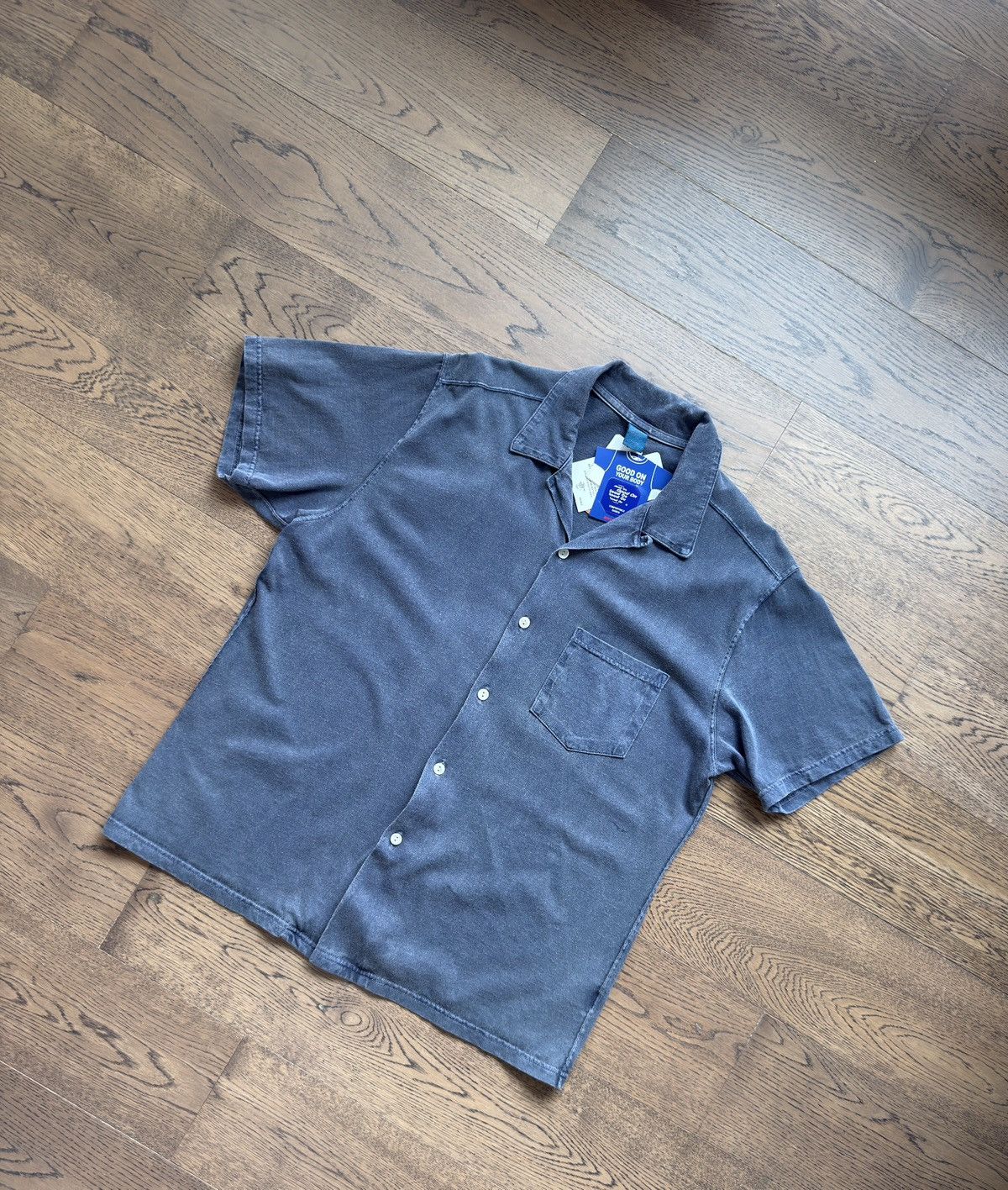 Japanese Brand Good On Japan Made USA Washed Cotton Open Mens Shirt L Size US L / EU 52-54 / 3 - 16 Thumbnail
