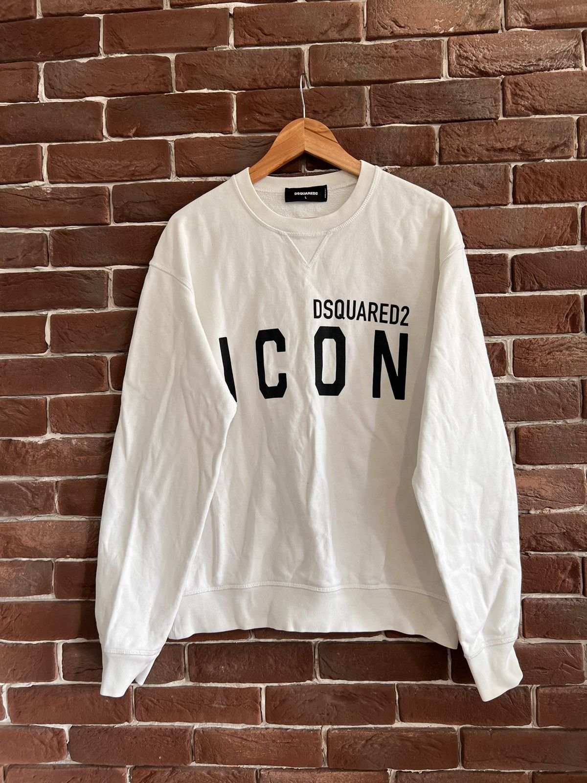 Dsquared2 Disquared2 Icon Logo Crewneck L Designer Hype White Size US L / EU 52-54 / 3 - 1 Thumbnail