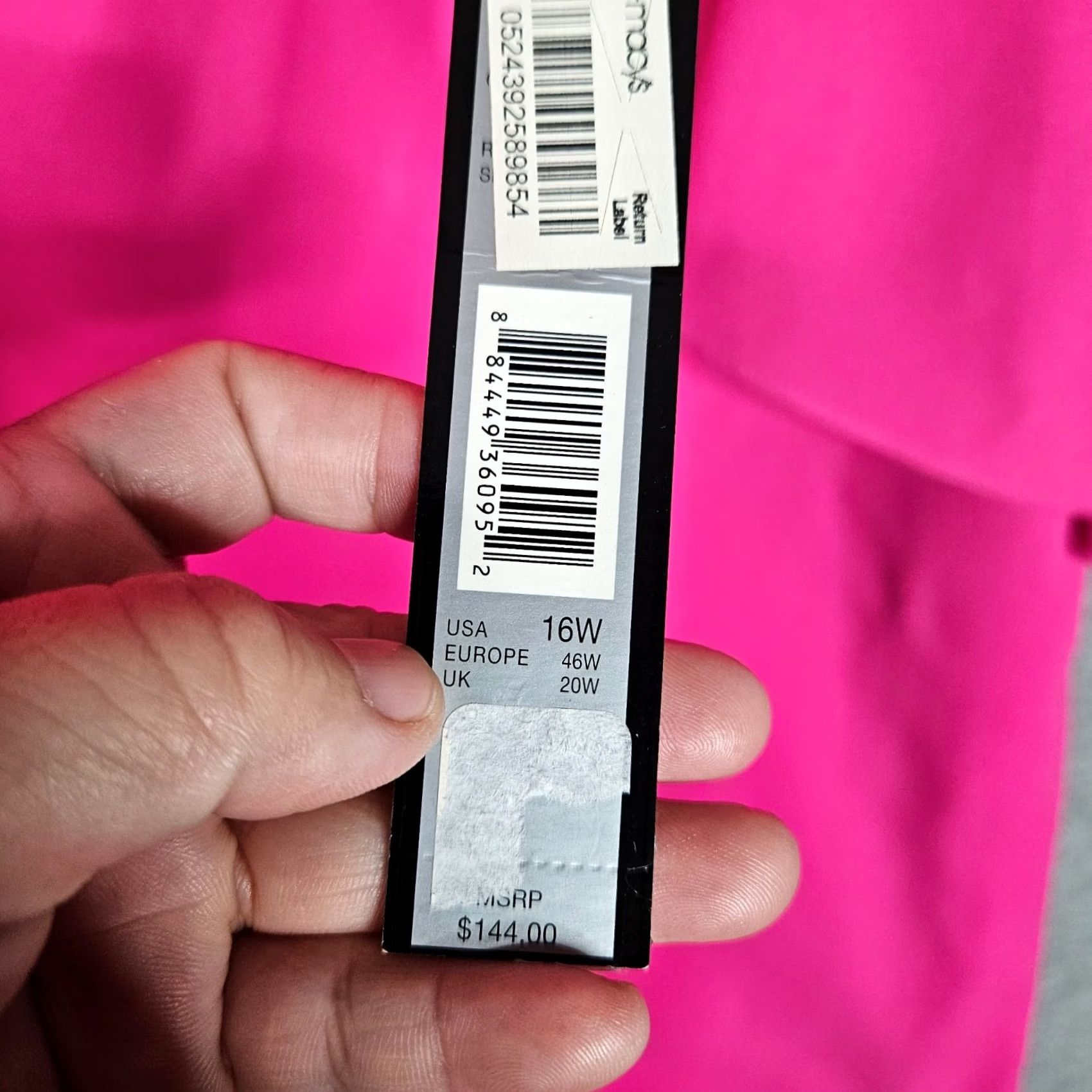 Vintage Tahari A-Line Sheath Dress Womens Plus 16W Pink NWT Size XXL / US 16-18 / IT 52-54 - 5 Thumbnail