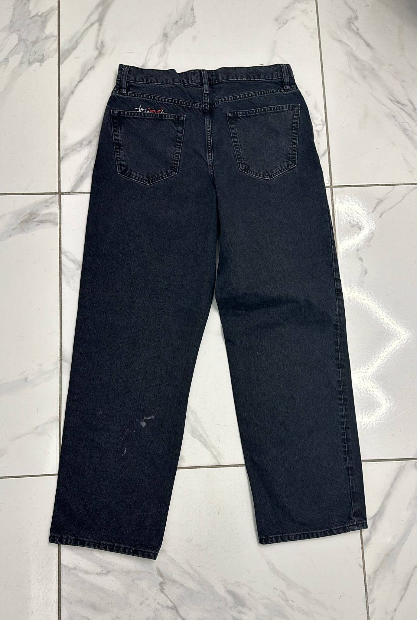 Stussy × Vintage Stüssy Big Ol Jean Black Size 30 Size US 30 / EU 46 - 1 Thumbnail