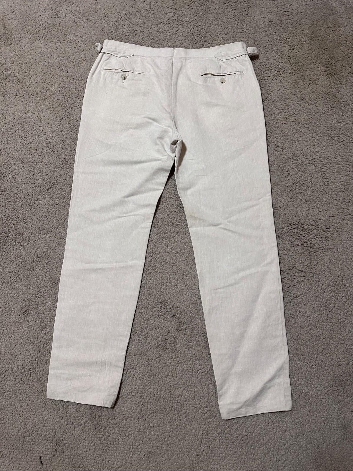 Suitsupply SuitSupply Brescia Turn Up Slim Fit Pants Cotton Mens Sz 52 Size US 44 / EU 60 - 8 Thumbnail
