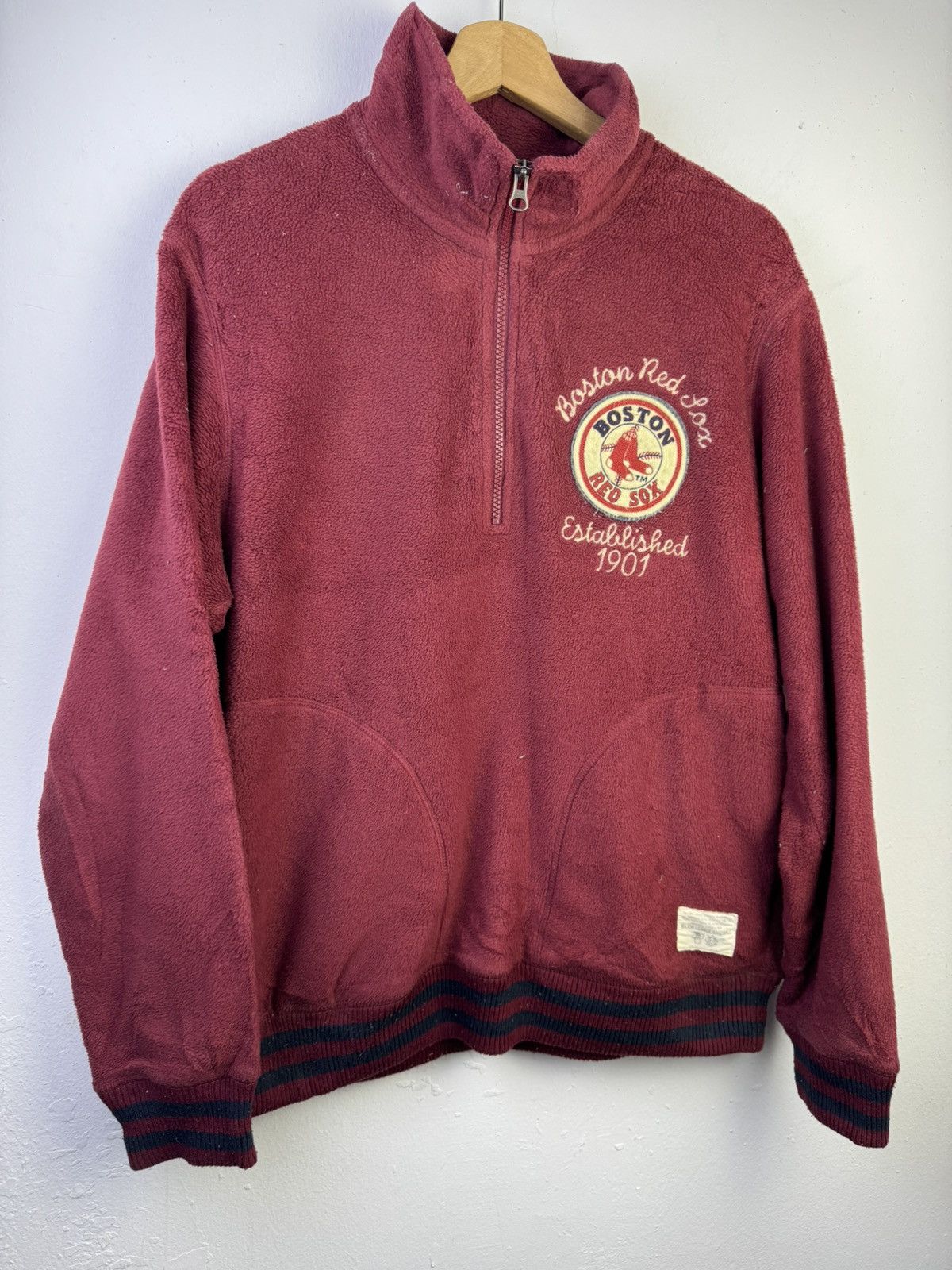 Uniqlo Uniqlo Boston Red Sox vintage half-zip Size US XL / EU 56 / 4 - 3 Thumbnail