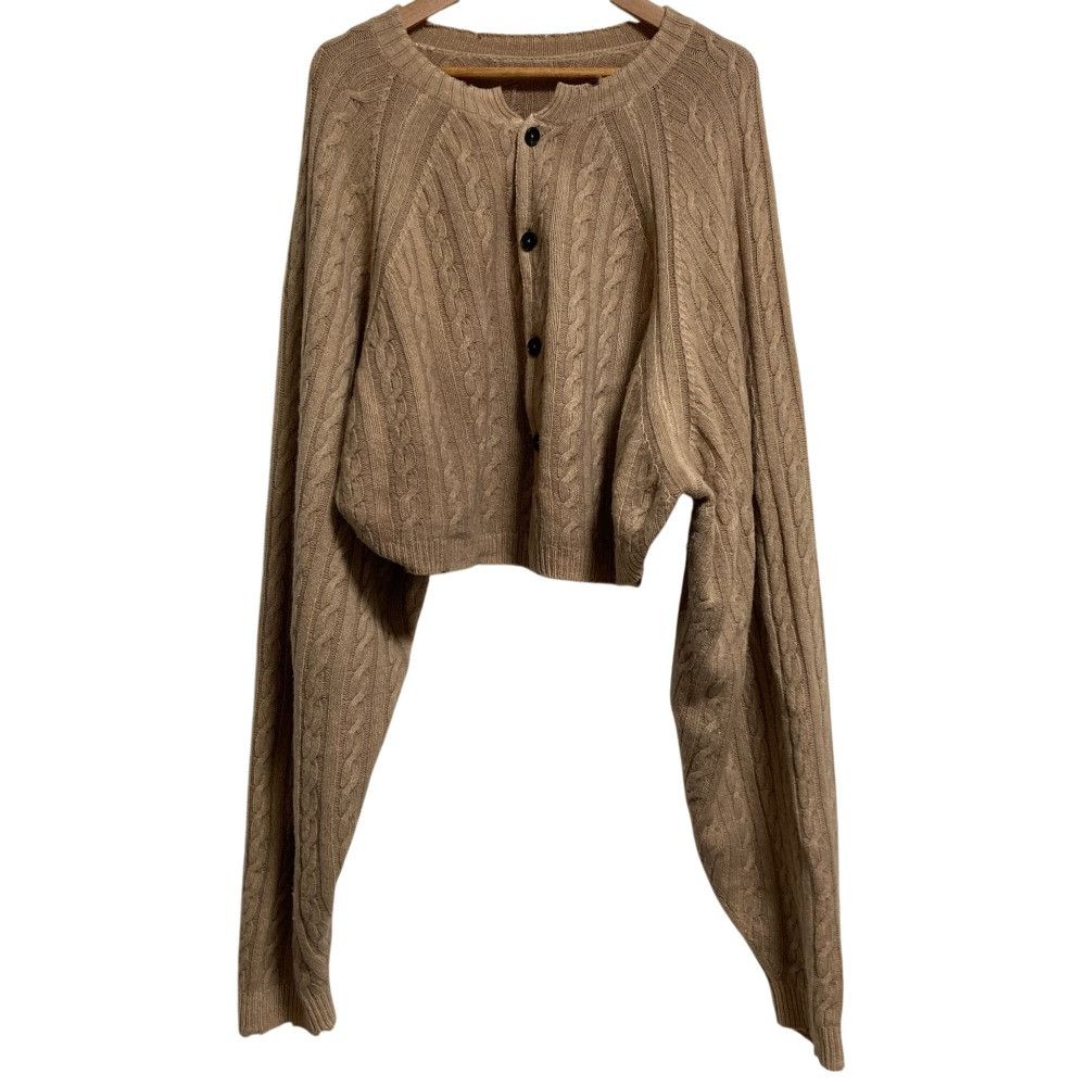 Other Other CURRENTAGE Wool Cable Knit Cardigan Textile Tops DUTY FREE for USA Size ONE SIZE - 1 Thumbnail