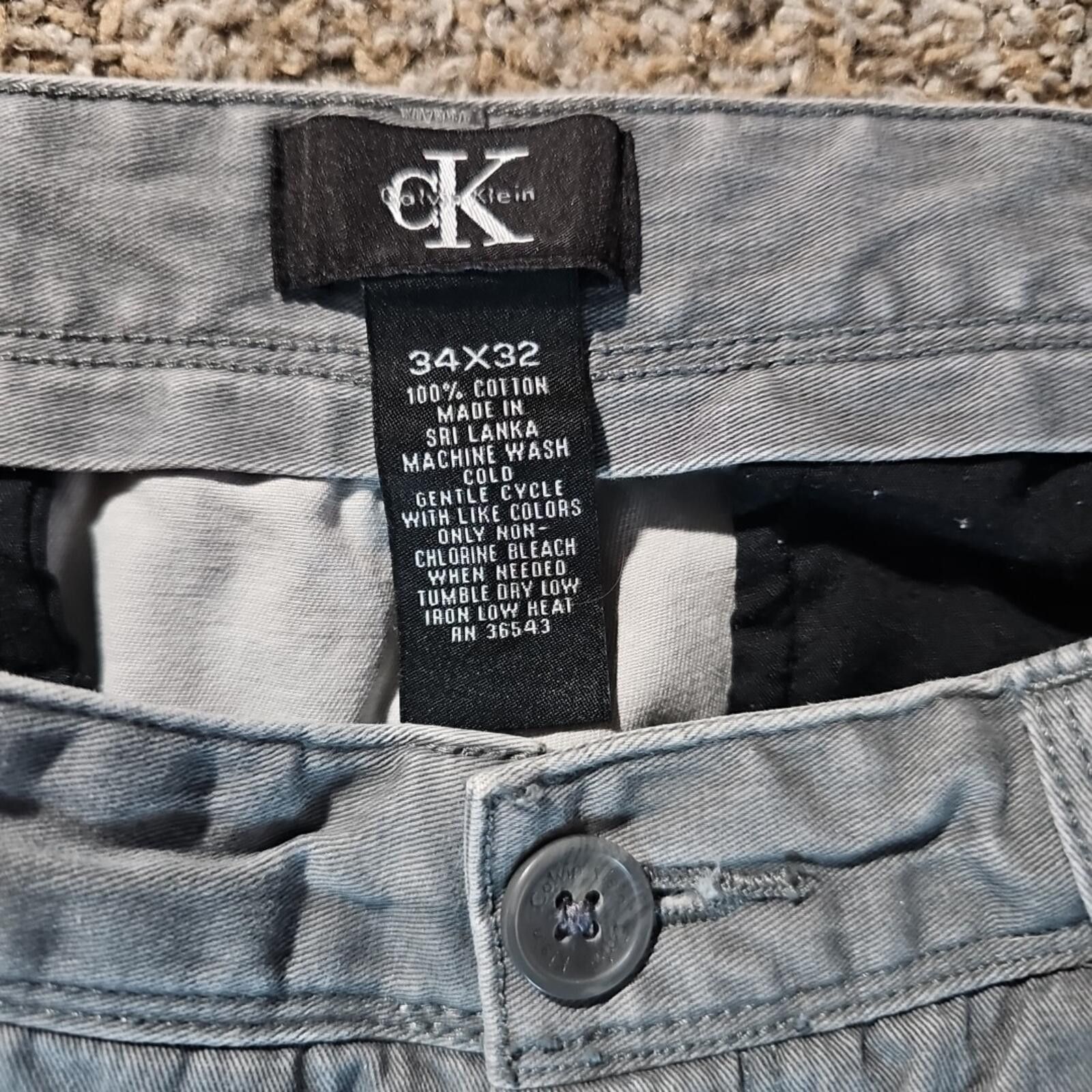 Calvin Klein Calvin Klein 34x32 Gray Jeans Size US 34 / EU 50 - 2 Thumbnail