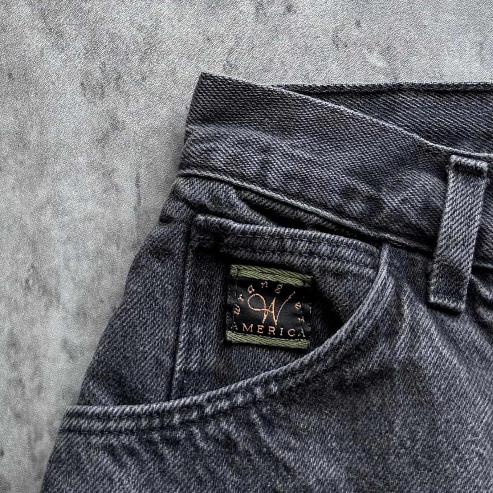 Vintage × Wrangler Vintage 90s Made In USA Wrangler Faded Black Denim Jeans Size 40" / US 18 - 3 Thumbnail