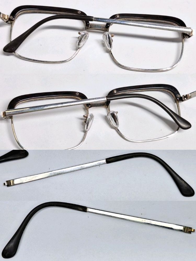 Other VINTAGE 1980s No.5117 Browline Glasses 52mm Classic Square Size ONE SIZE - 8 Thumbnail