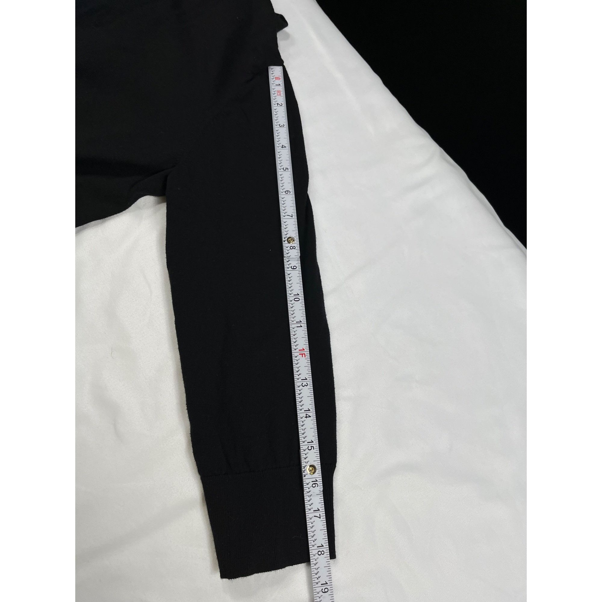 Loft Loft SKU 7698 Womens Black Long sleeve button up Cardigan Si Size L / US 10 / IT 46 - 7 Thumbnail