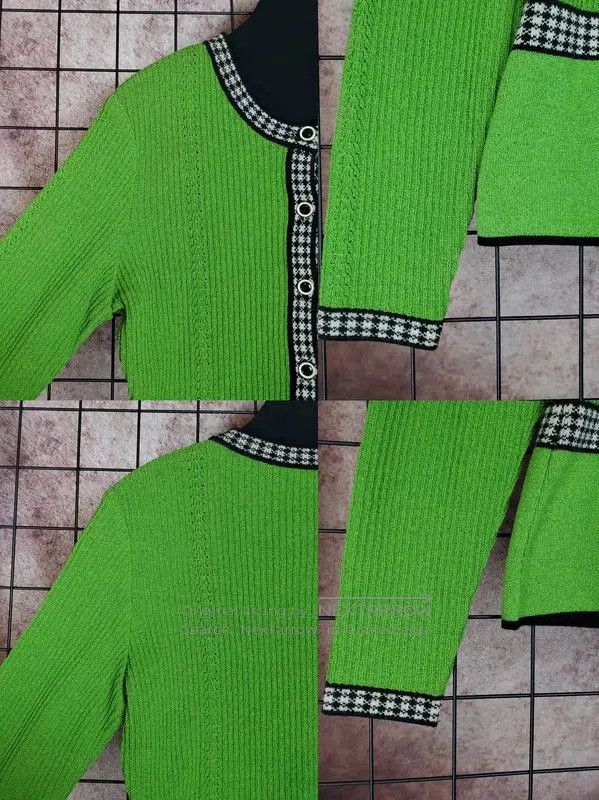 Dior Dior Green Wool-Blend Long Sleeve Top . Size M / US 6-8 / IT 42-44 - 5 Thumbnail