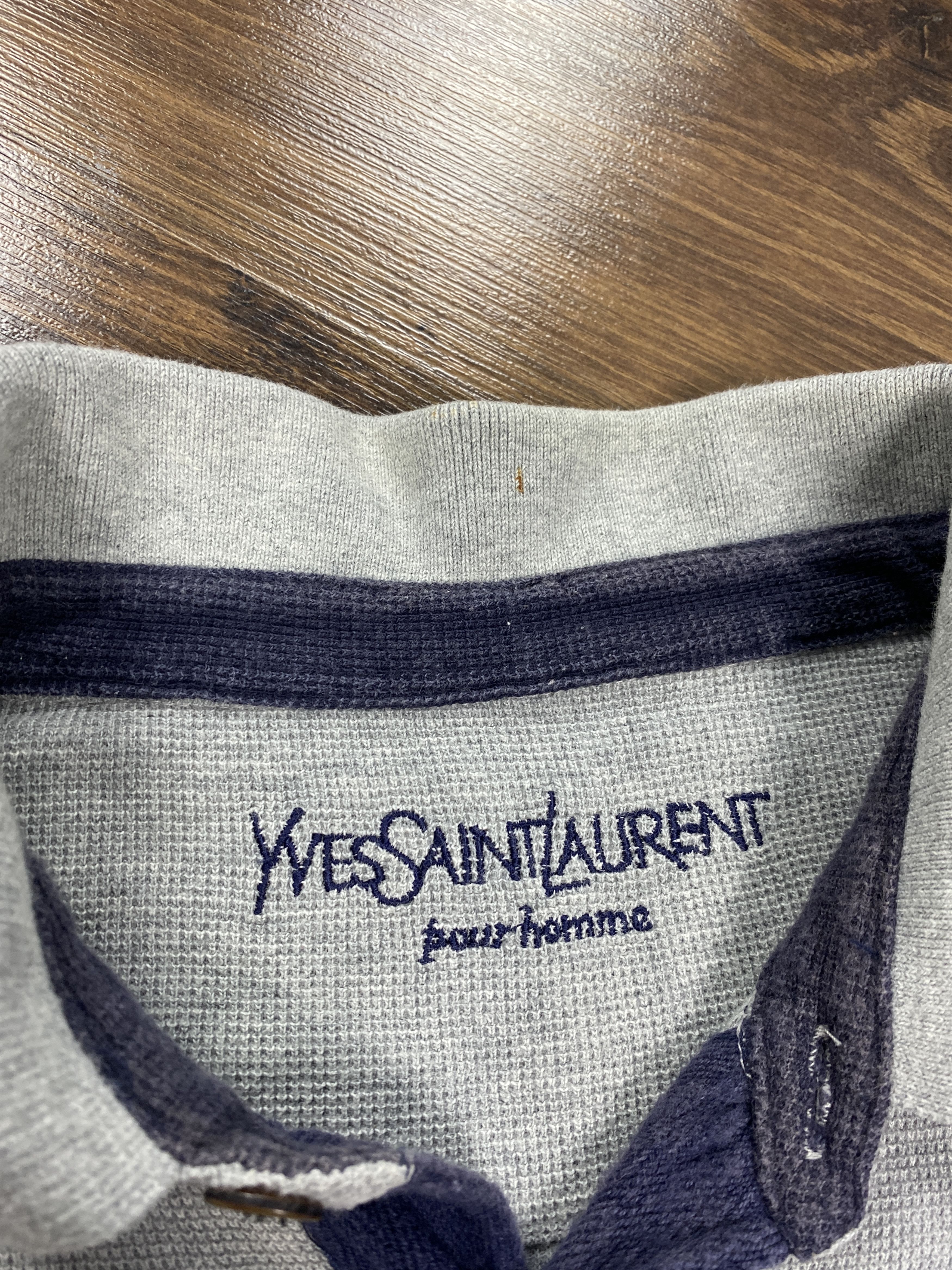 Yves Saint Laurent Yves Saint Laurent vintage polo shirt ysl Size US XL / EU 56 / 4 - 4 Thumbnail
