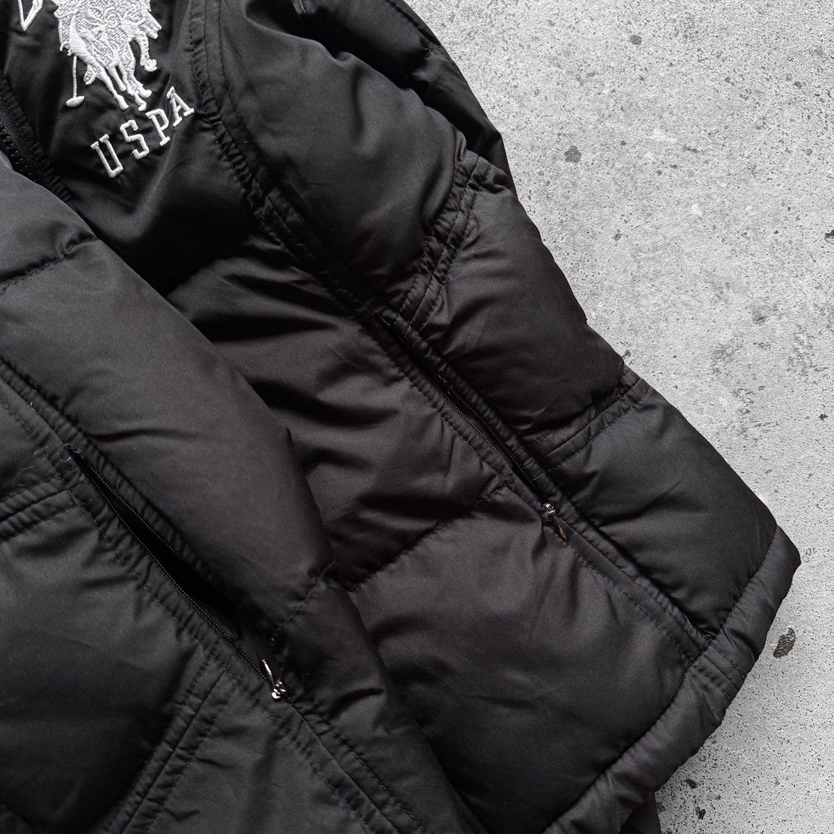 U.S. Polo Assn. U.S. Polo Assn Womens Black Full Zip Puffer Jacket Size S / US 4 / IT 40 - 4 Thumbnail