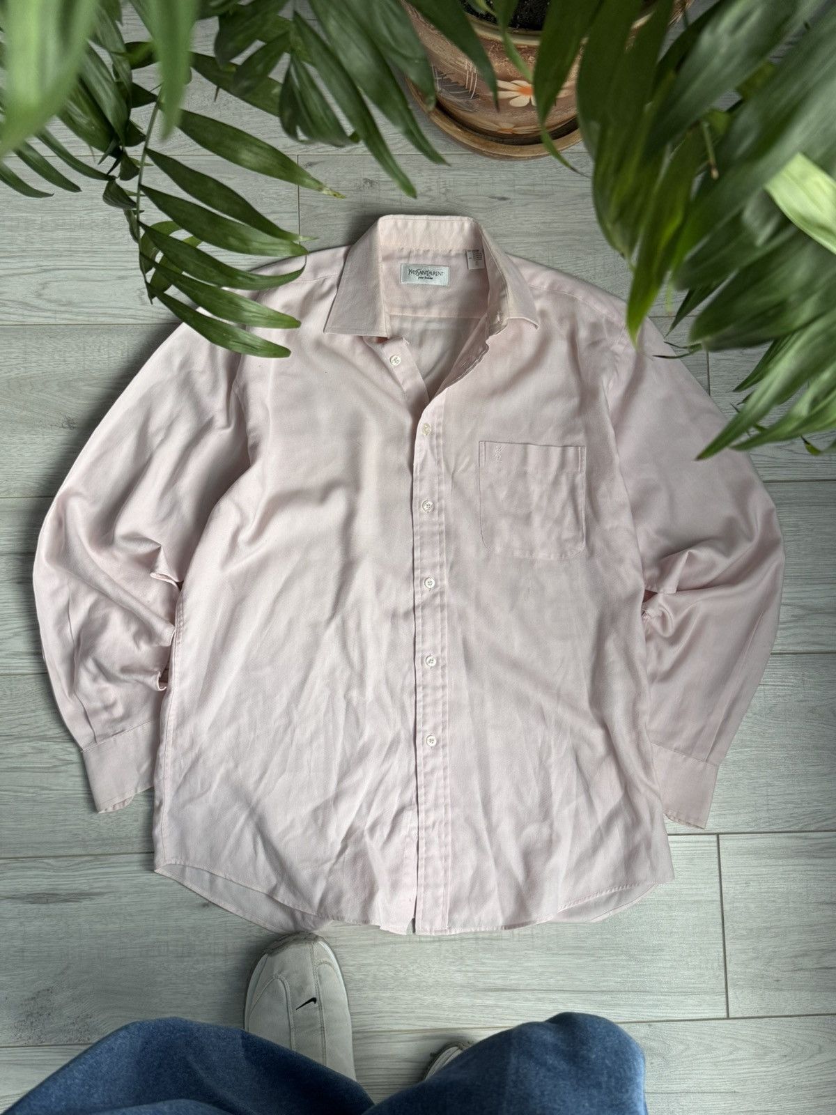 Vintage × Yves Saint Laurent Vintage Yves Saint Lauren Shirt Size US L / EU 52-54 / 3 - 1 Thumbnail