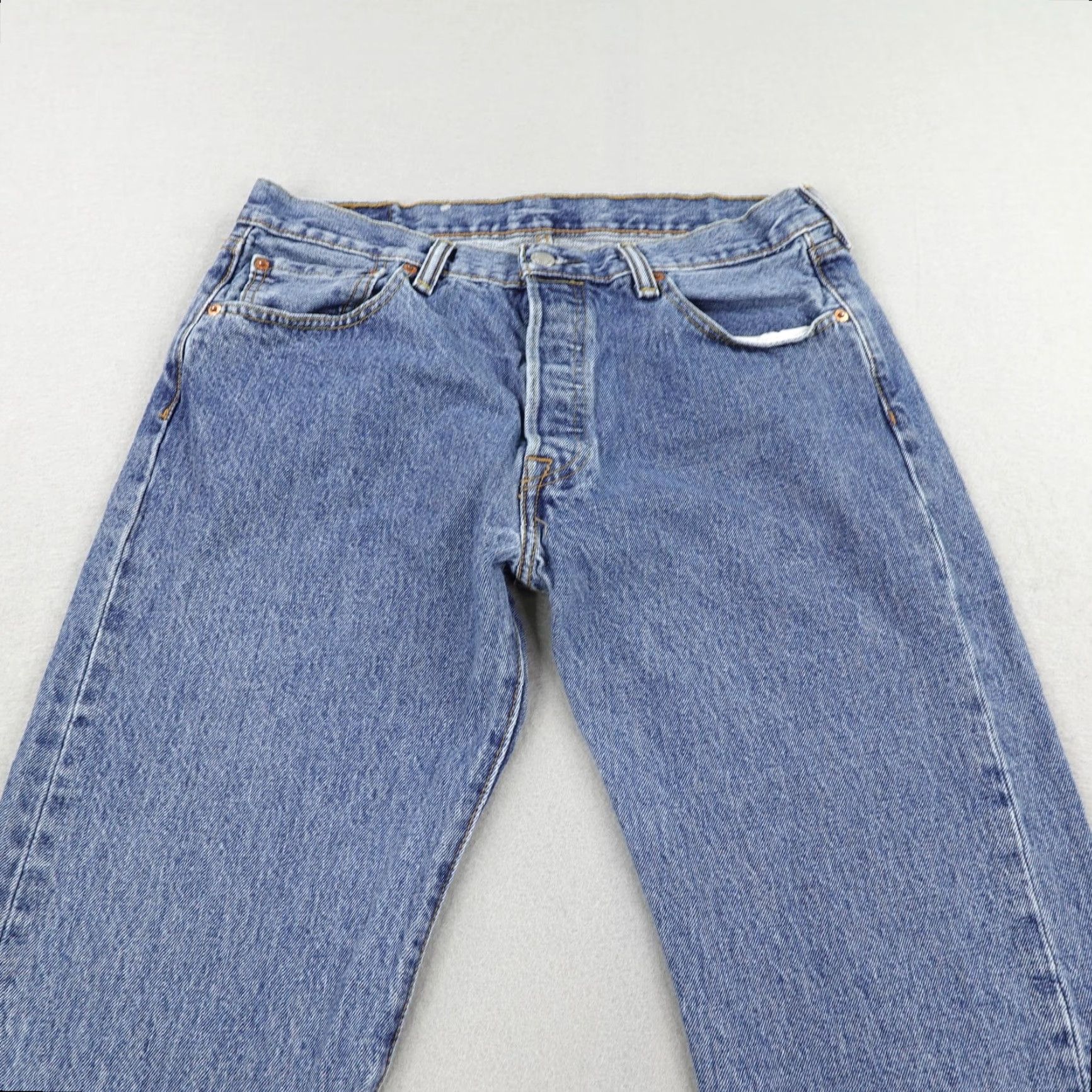 Levi's Levi's Men's Jeans 34x29 Blue Denim 501 Straight Leg Button Fly Red Tab Cotton Casual Size US 34 / EU 50 - 2 Thumbnail