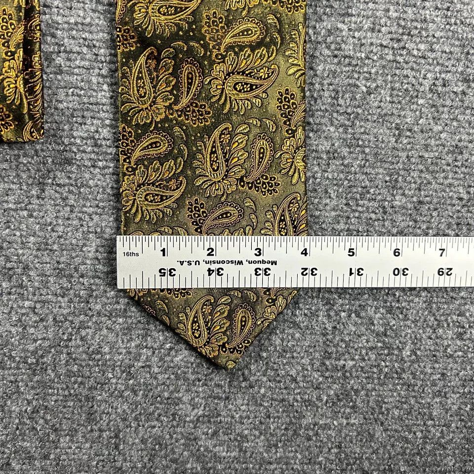 Robert Talbott × Vintage Robert Talbott Neck Tie Mens 4" x 58" Paisley Vintage Silk Size ONE SIZE - 8 Thumbnail