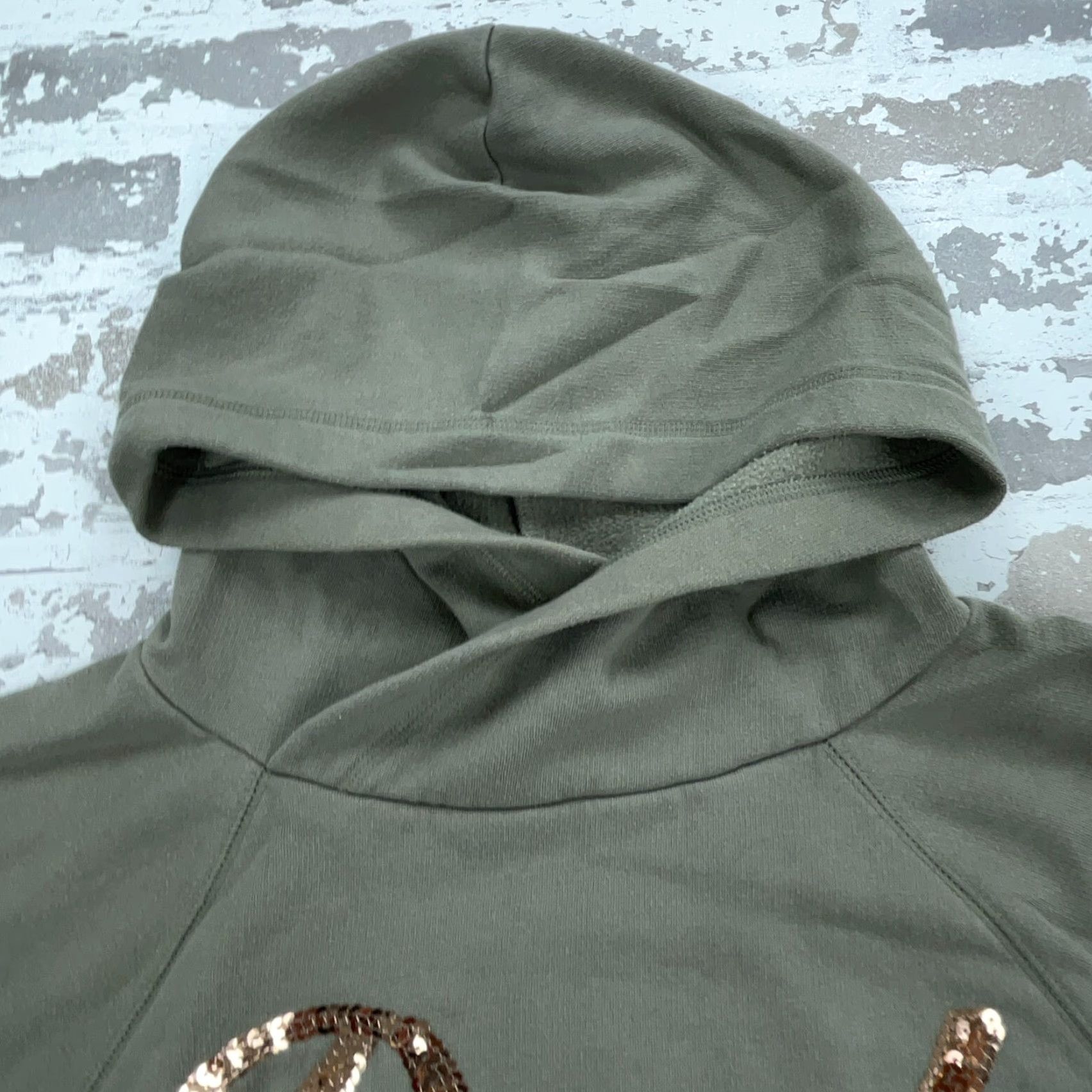 Victoria's Secret Victoria's Secret PINK Hoodie Women XS Green Solid Pullover Hooded Sweatshirt Zipper Logo All Seasons Full Zip Pockets Graphic Print Vintage VTG 90s? Size XS / US 0-2 / IT 36-38 - 5 Thumbnail