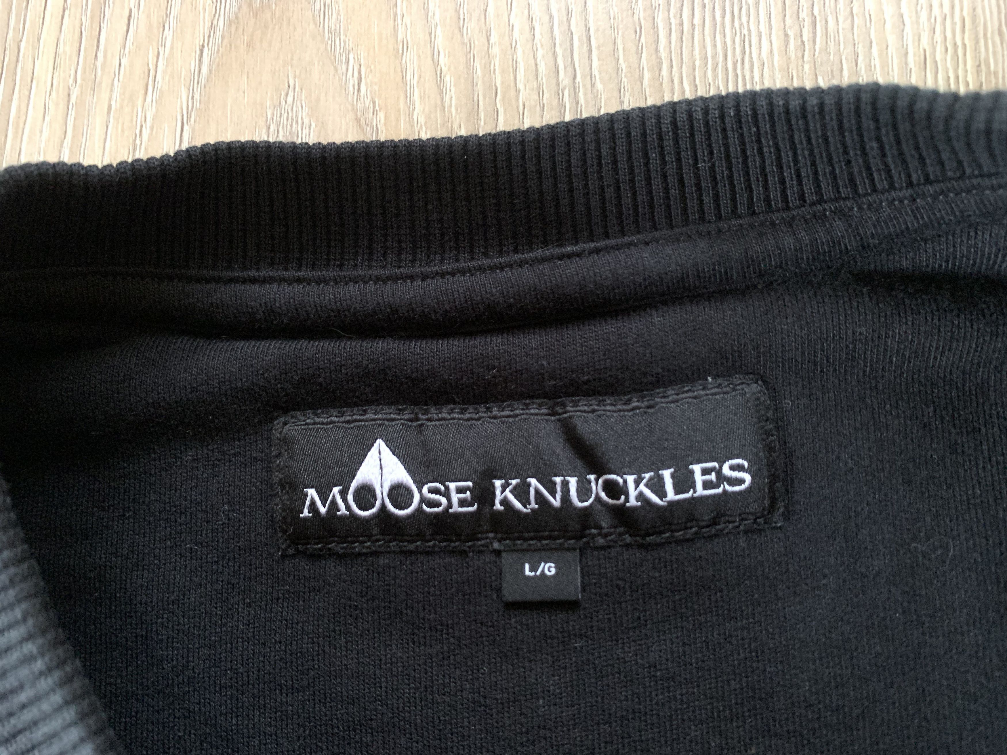 Moose Knuckles Moose Knuckles Denison Black Printed Cotton Sweatshirt Size US L / EU 52-54 / 3 - 10 Thumbnail