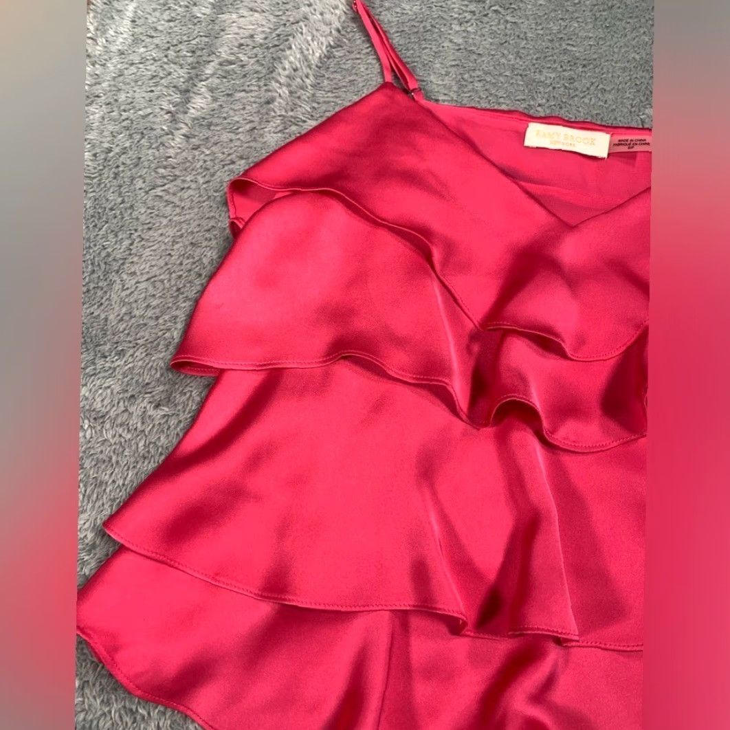 Ramy Brook Ramy Brook Pink Blouse Top S Womens Blouse Layered Ruffle Tank Top Small Pink Layered Ruffle Top Blouse Tank Top Small Women’s Pink Ramy Brook Blouse Size S / US 4 / IT 40 - 2 Thumbnail