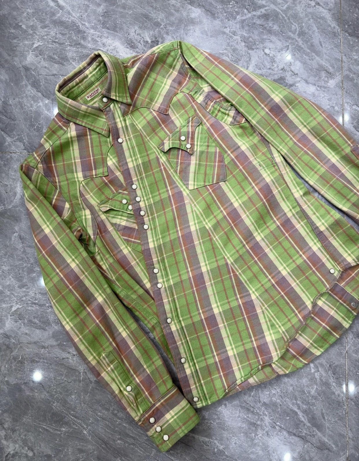 Kapital Kapital Flannel Plaid Shirt Jacket - DMC-2508 Size US M / EU 48-50 / 2 - 3 Thumbnail
