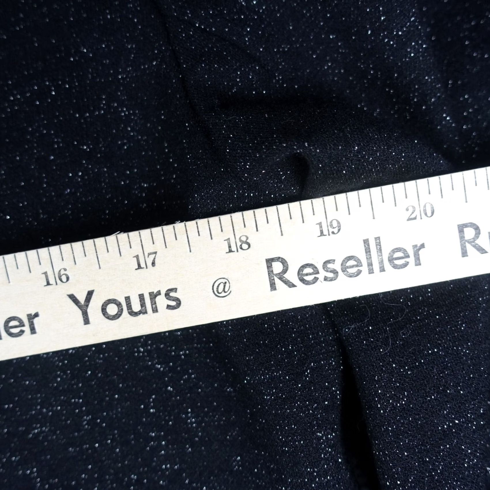 Velvet VINTAGE Versalle Jacket Womens 44 Black Viscose Glitter Collar Button VT Shiny Velvet Classic 1990s Womens Size M / US 6-8 / IT 42-44 - 4 Thumbnail
