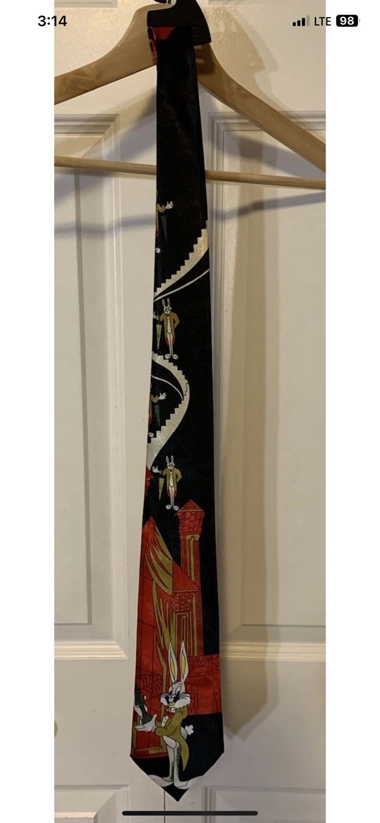 Other Looney Tunes Necktie Tie Bugs Bunny In Tux W/ Award By Simon Size ONE SIZE - 6 Thumbnail