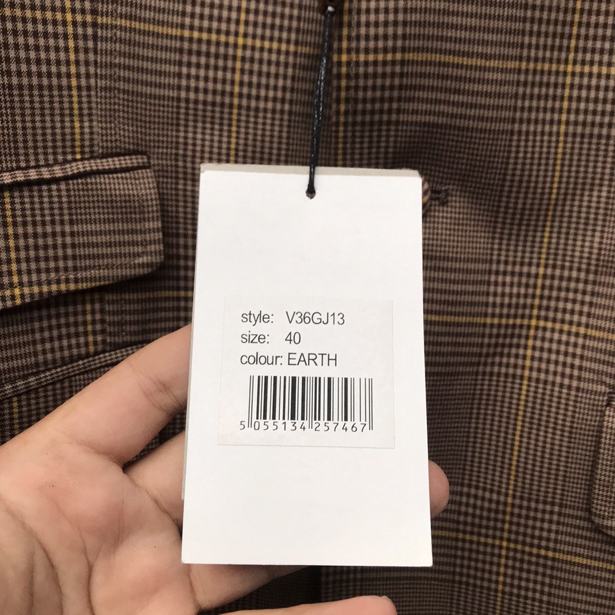 Gabicci × Lambretta Gabicci Italy Vintage Mens Checked Tailored Jacket Button Up Size 40R - 6 Thumbnail