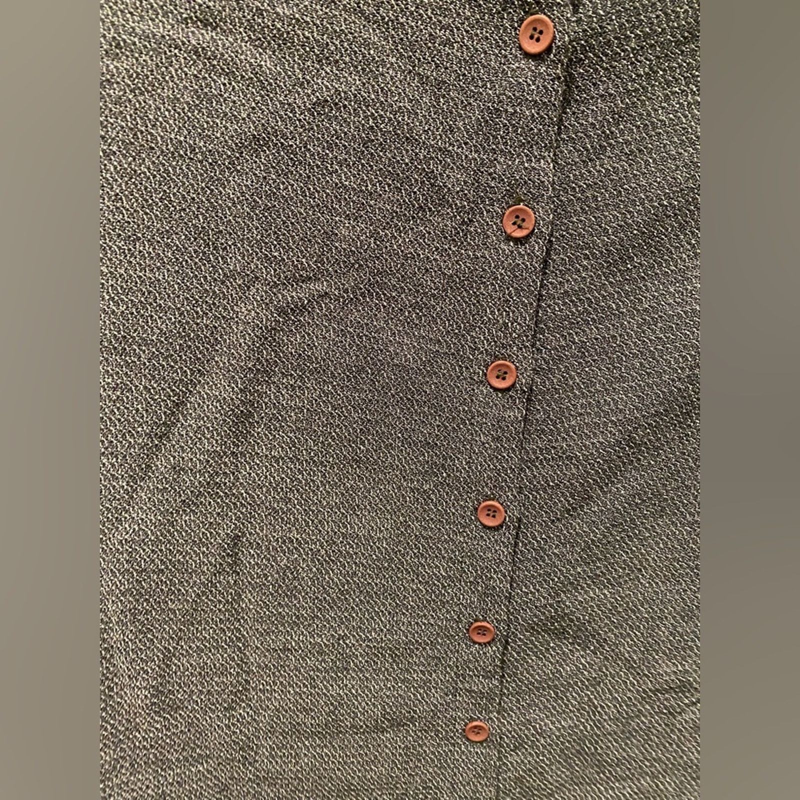 Eileen Fisher Eileen Fisher MIDI Button Down Skirt Gray Small Size 27" / US 4 / IT 40 - 3 Thumbnail