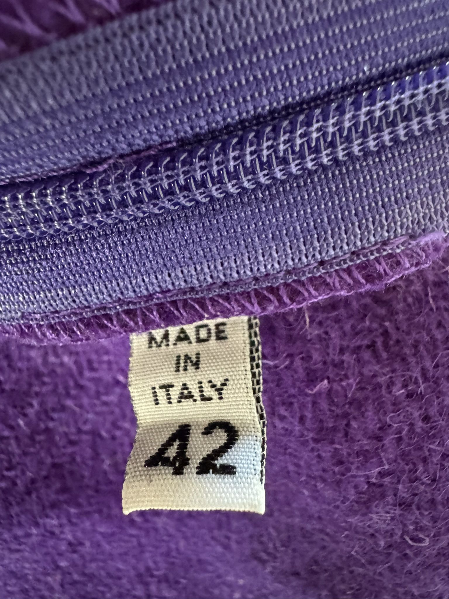 Maison Margiela Maison Martin Margiela FW1997–98 Purple Wool Apron Dress Size M / US 6-8 / IT 42-44 - 7 Thumbnail