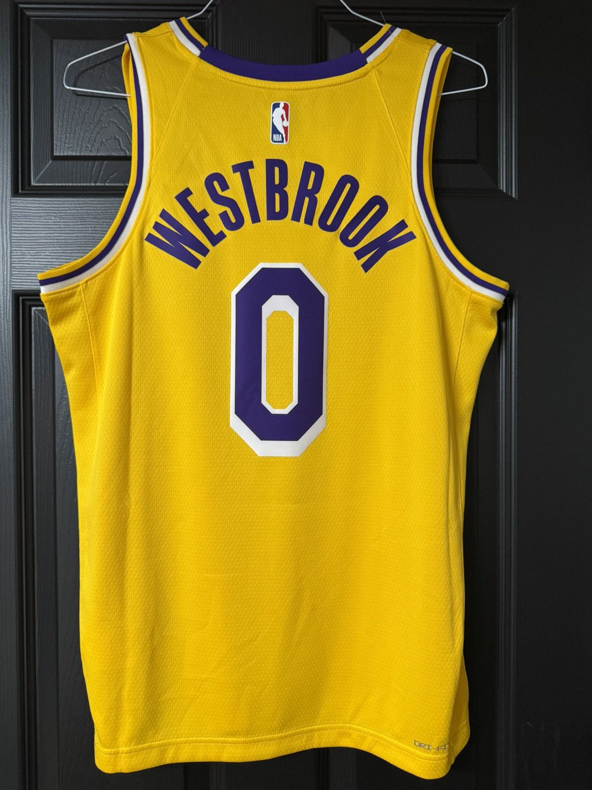Nike Nike Los Angeles Lakers Russell Westbrook Away Jersey Size US M / EU 48-50 / 2 - 2 Thumbnail