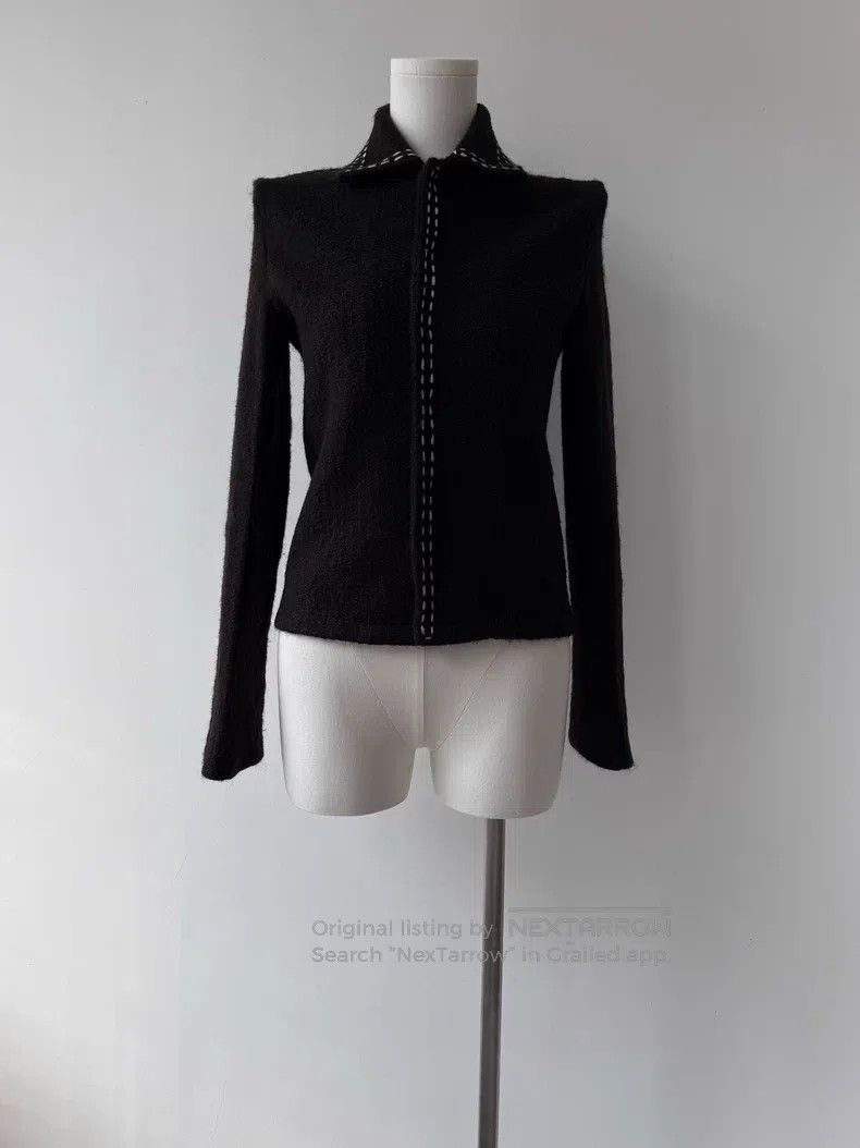 Yohji Yamamoto Yohji Yamamoto 2000AW Minimalist Shiny Thread Nested Wool Size ONE SIZE - 1 Thumbnail