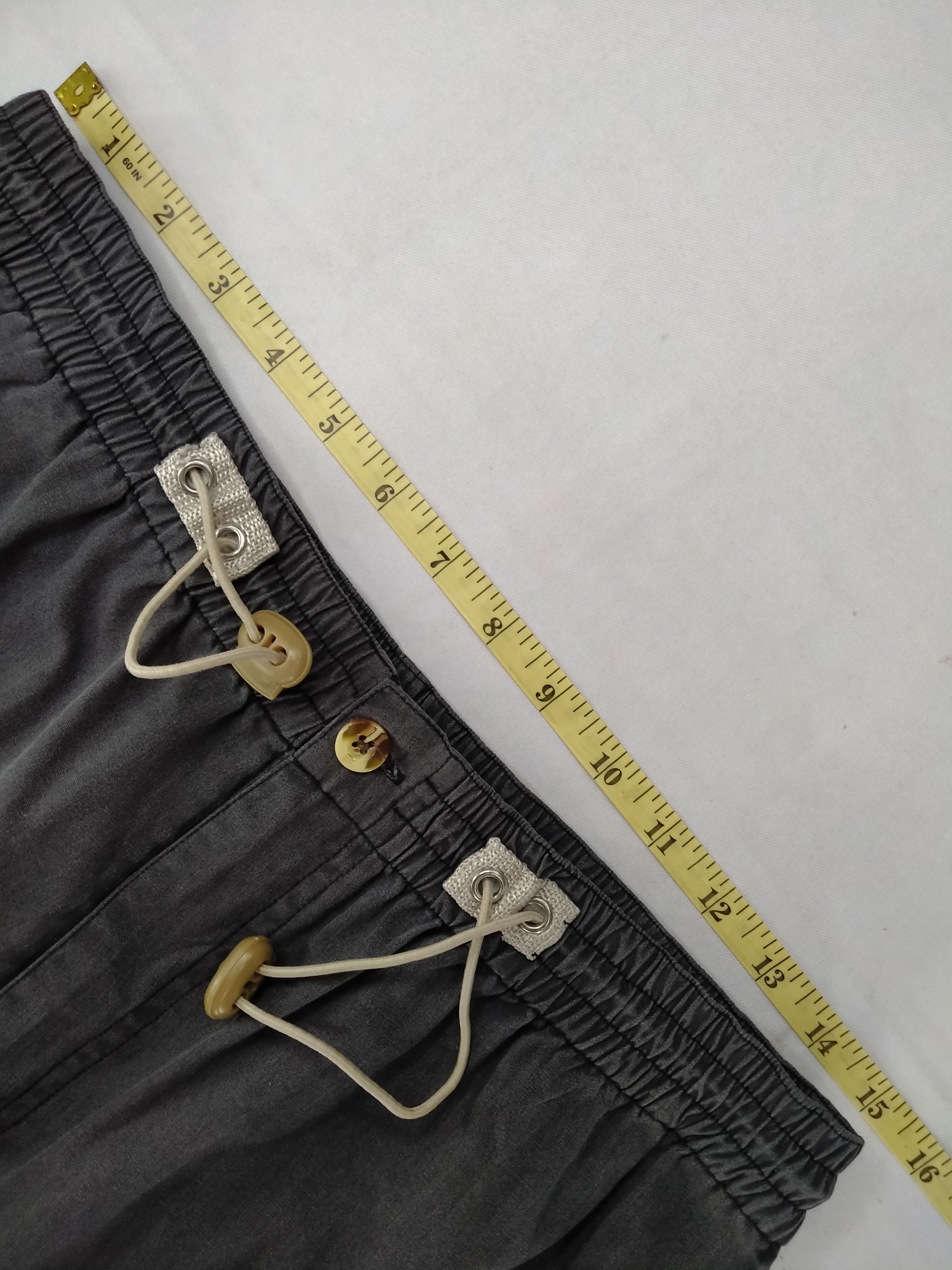 Japanese Brand Elastic/Drawstring Waist Japanese Brand Cargo Pants -CP078 Size US 30 / EU 46 - 7 Thumbnail